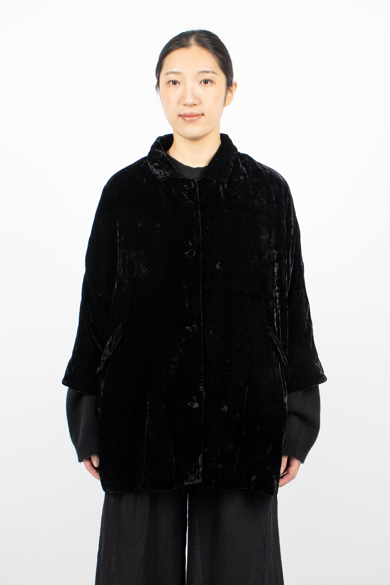 Loose Coat Onyx Velvet