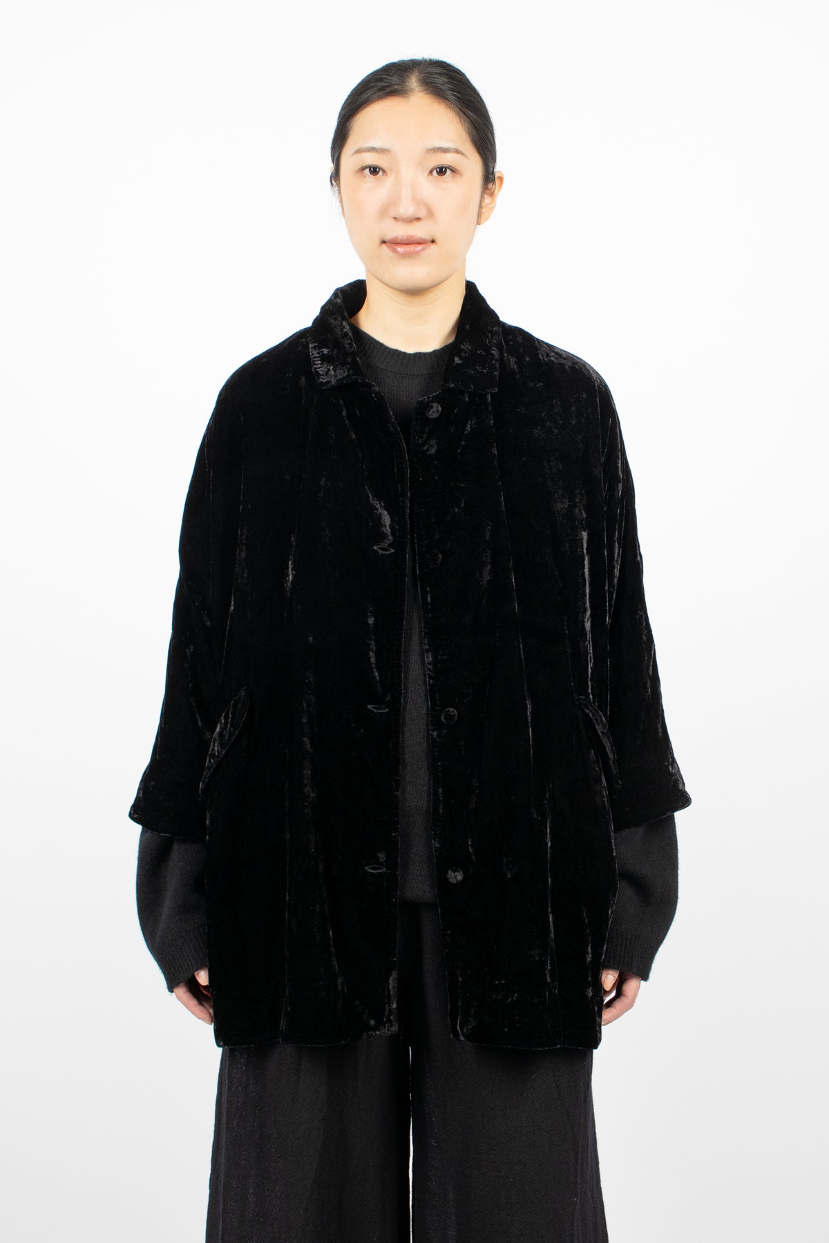 Loose Coat Onyx Velvet