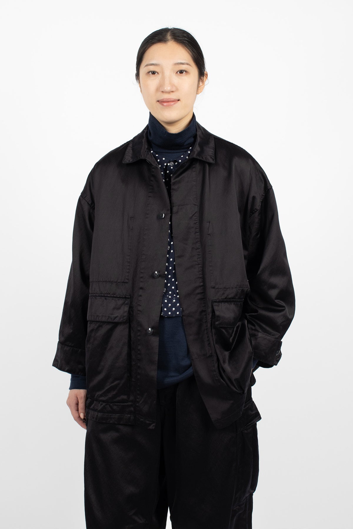 Coverall Jacket Greyish Navy