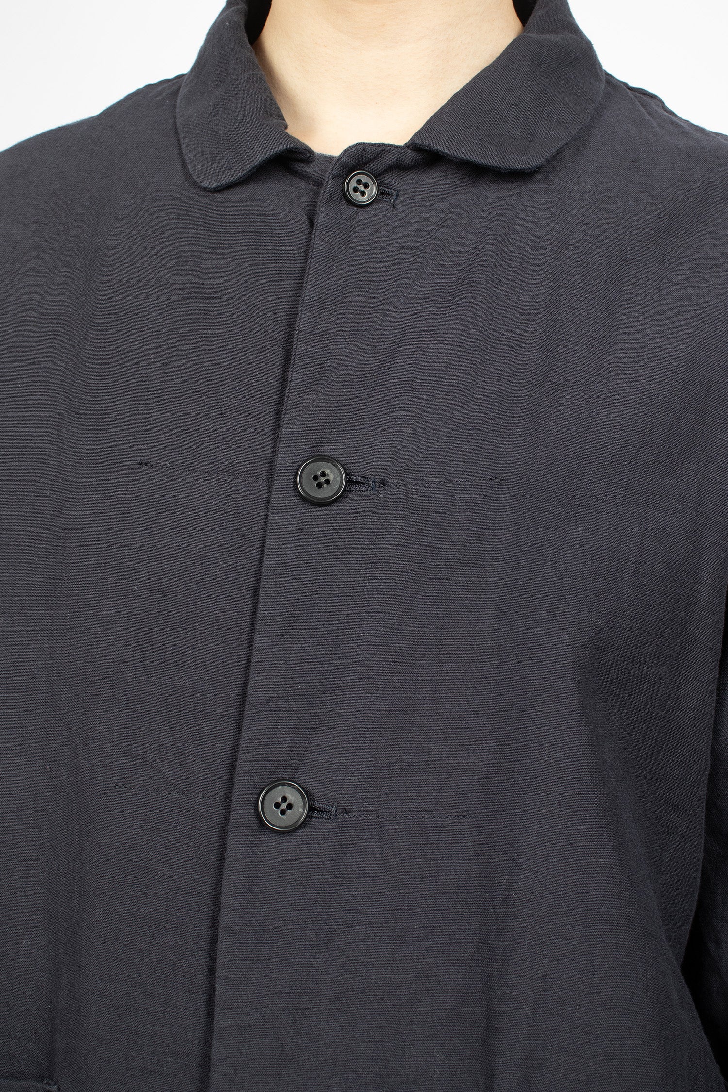 Linen Cotton Ramie Jacket Navy