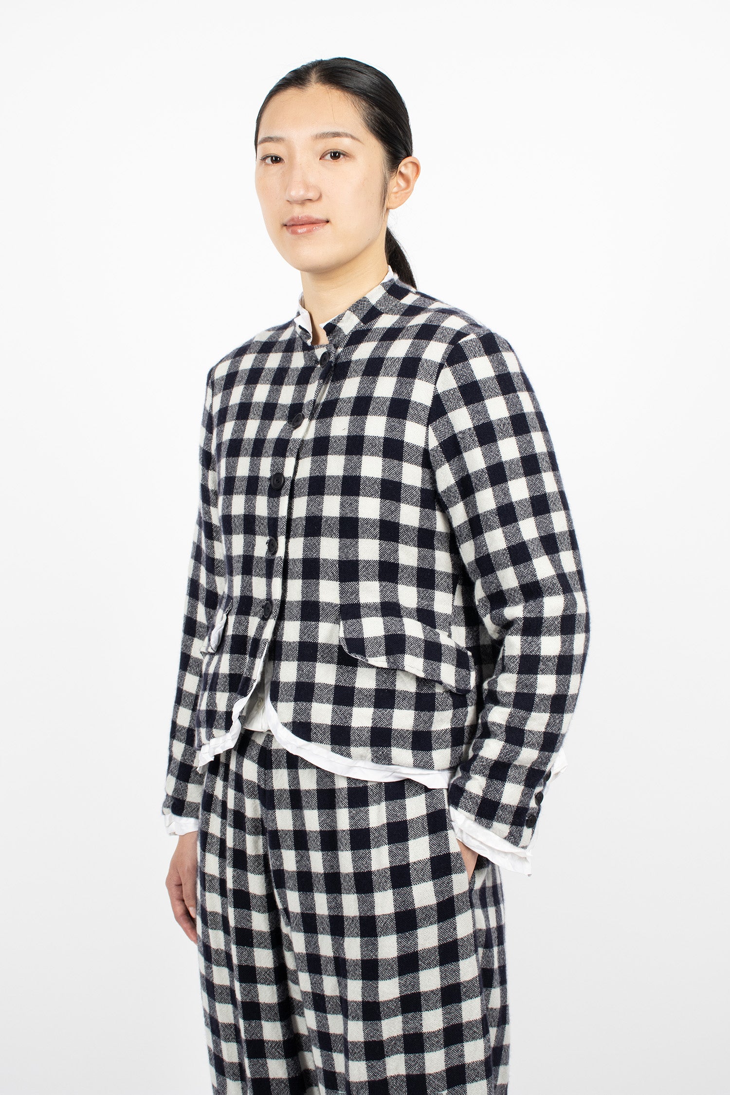 Rory Cashmere Jacket Check