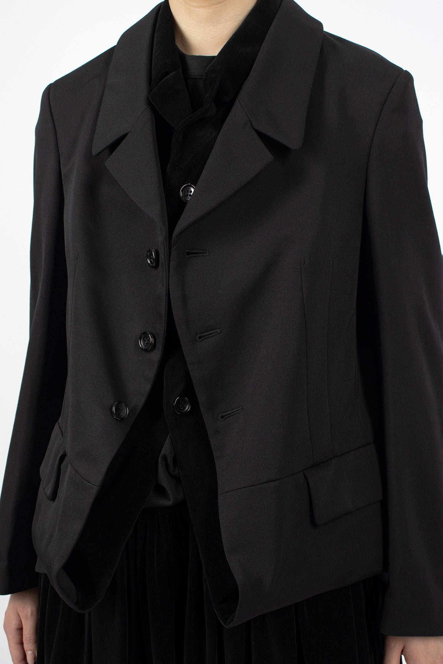 Double-Layered Jacket Black