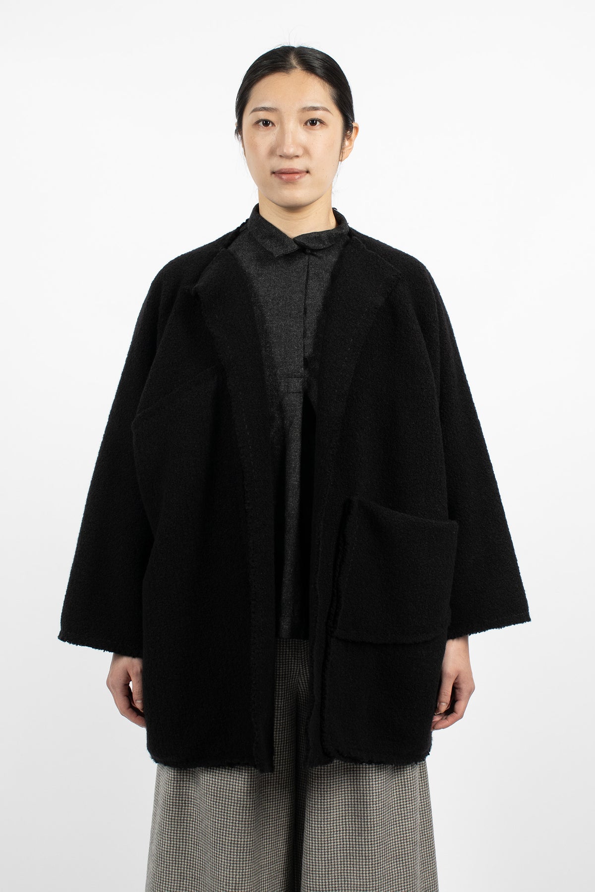 Teddy Cashmere Coat Black