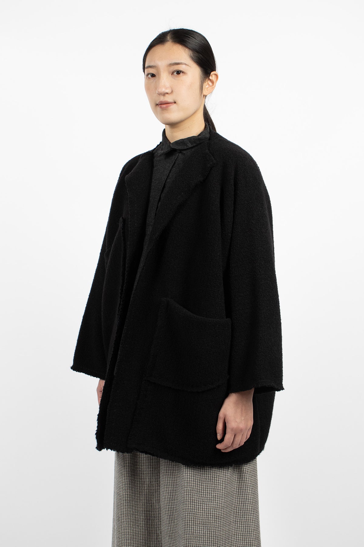 Teddy Cashmere Coat Black