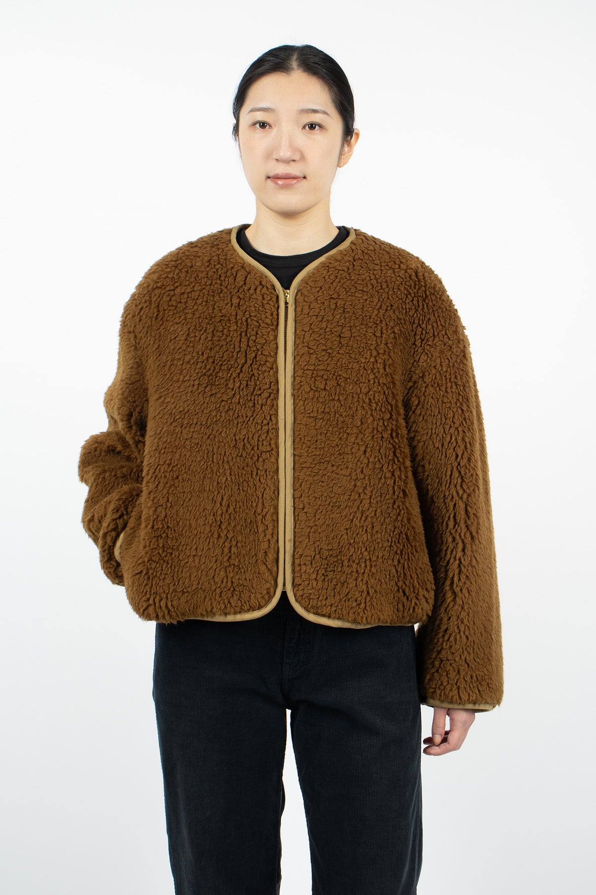 Liner Down Reversible Jacket Brown