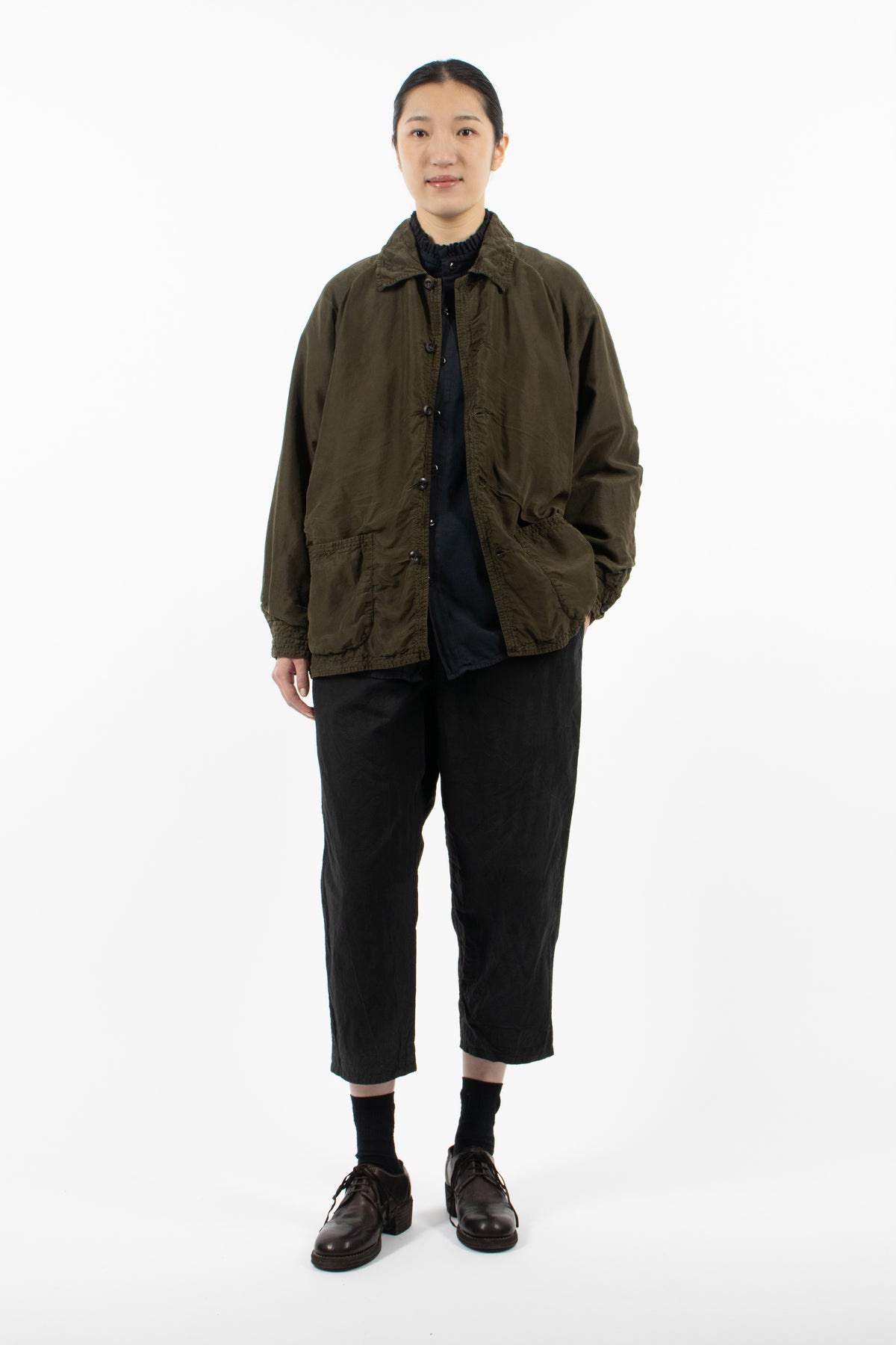 Raglant Padded Jacket Dark Olive