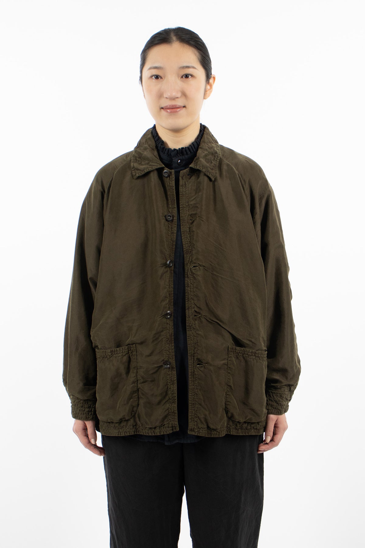 Raglant Padded Jacket Dark Olive