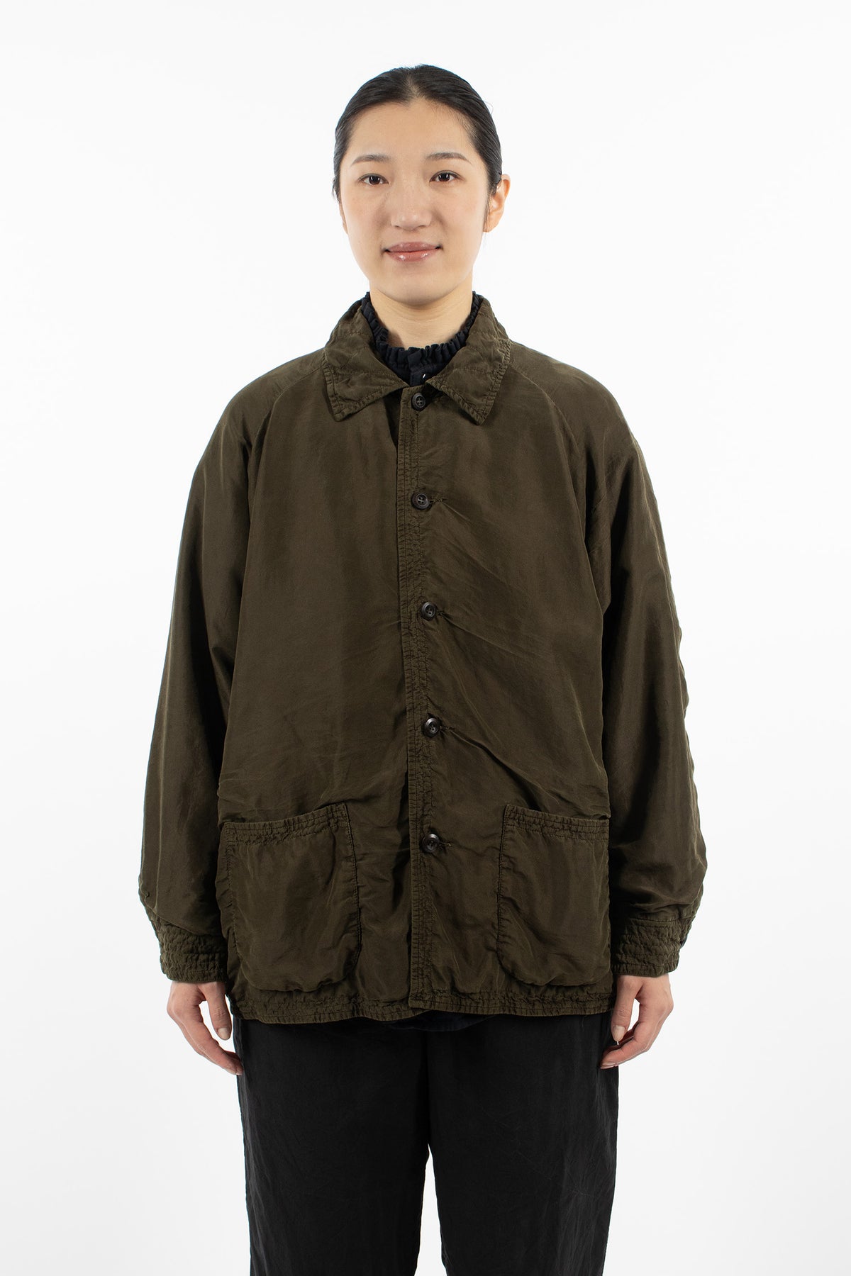 Raglant Padded Jacket Dark Olive