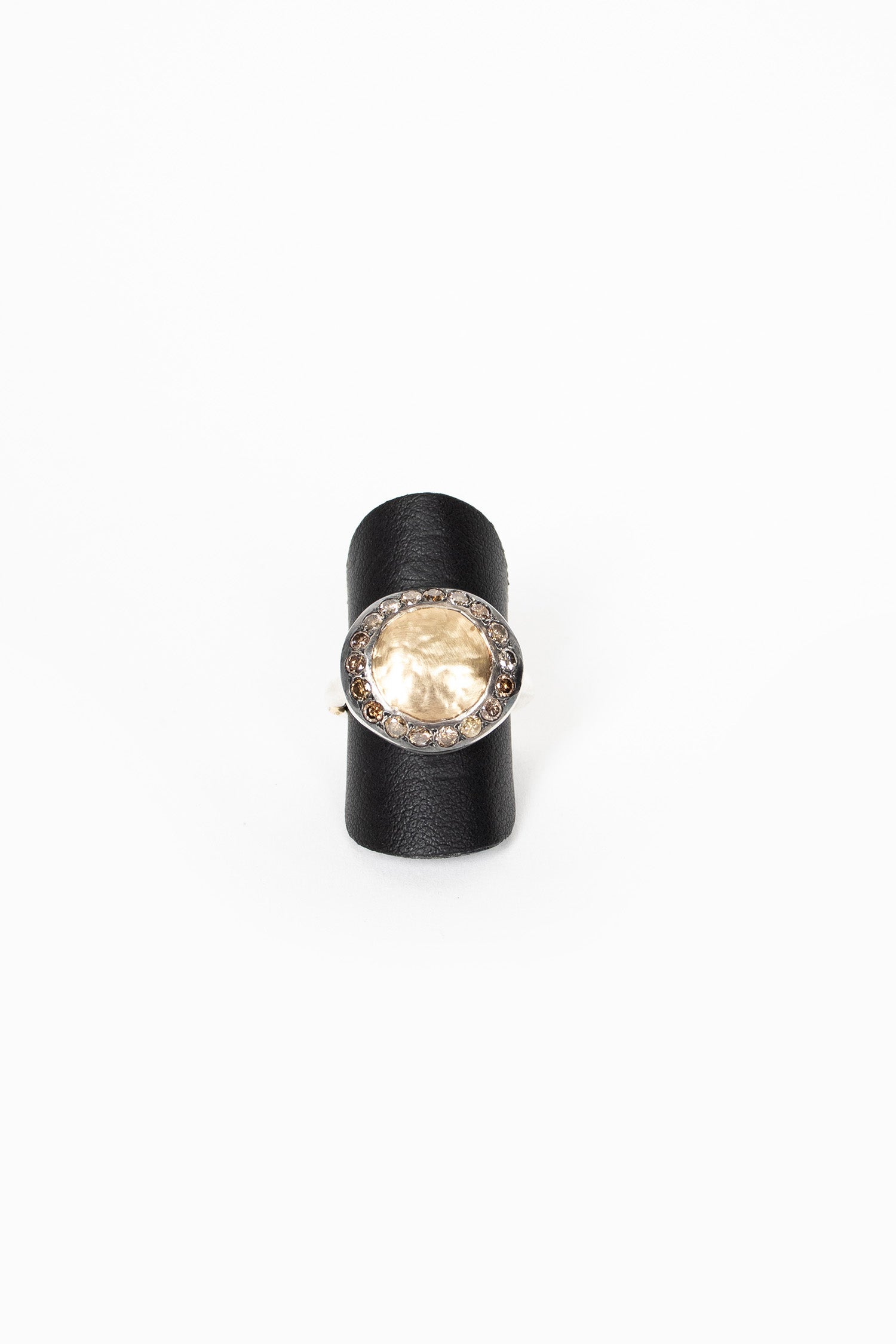 Julia 3 Ring Yellow gold/Cognac Diamond