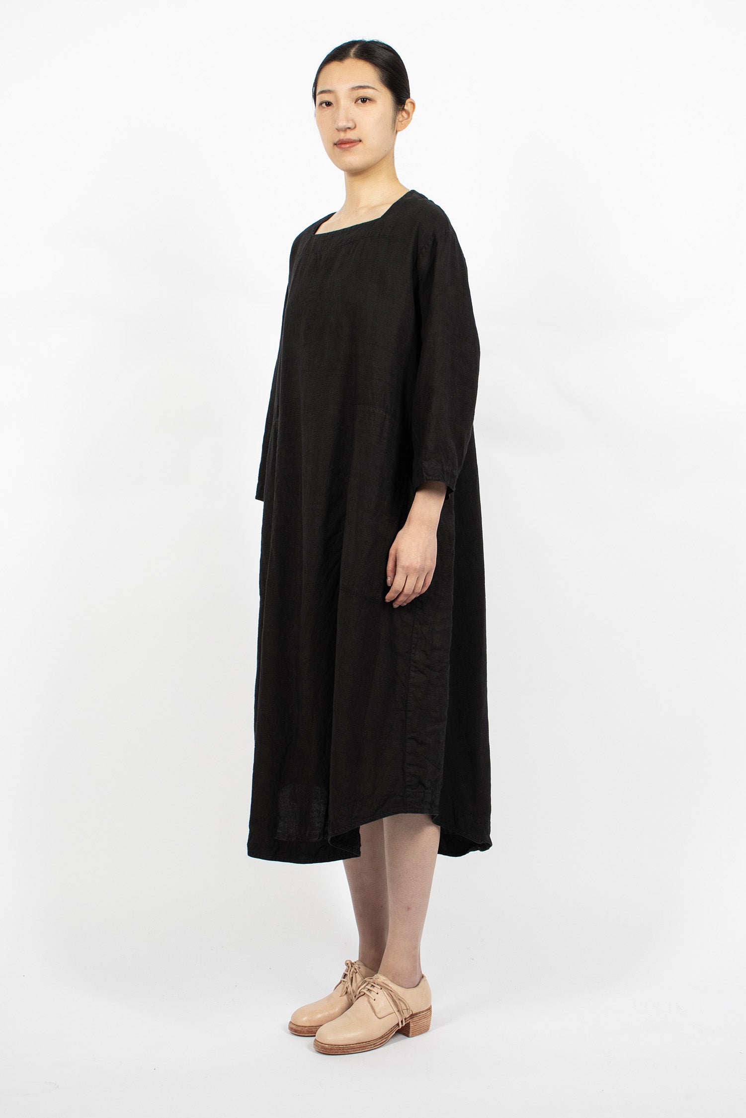 Juliet Linen Dress Black