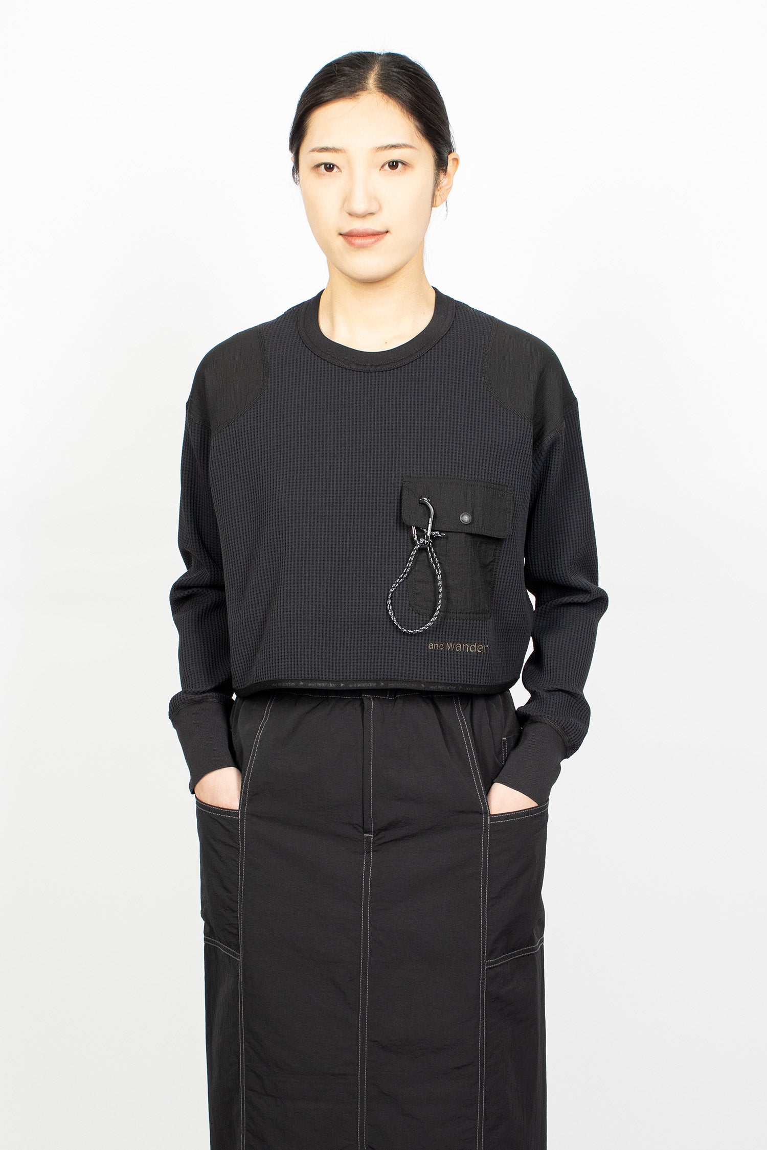 PE Waffle Short T-Shirt Black