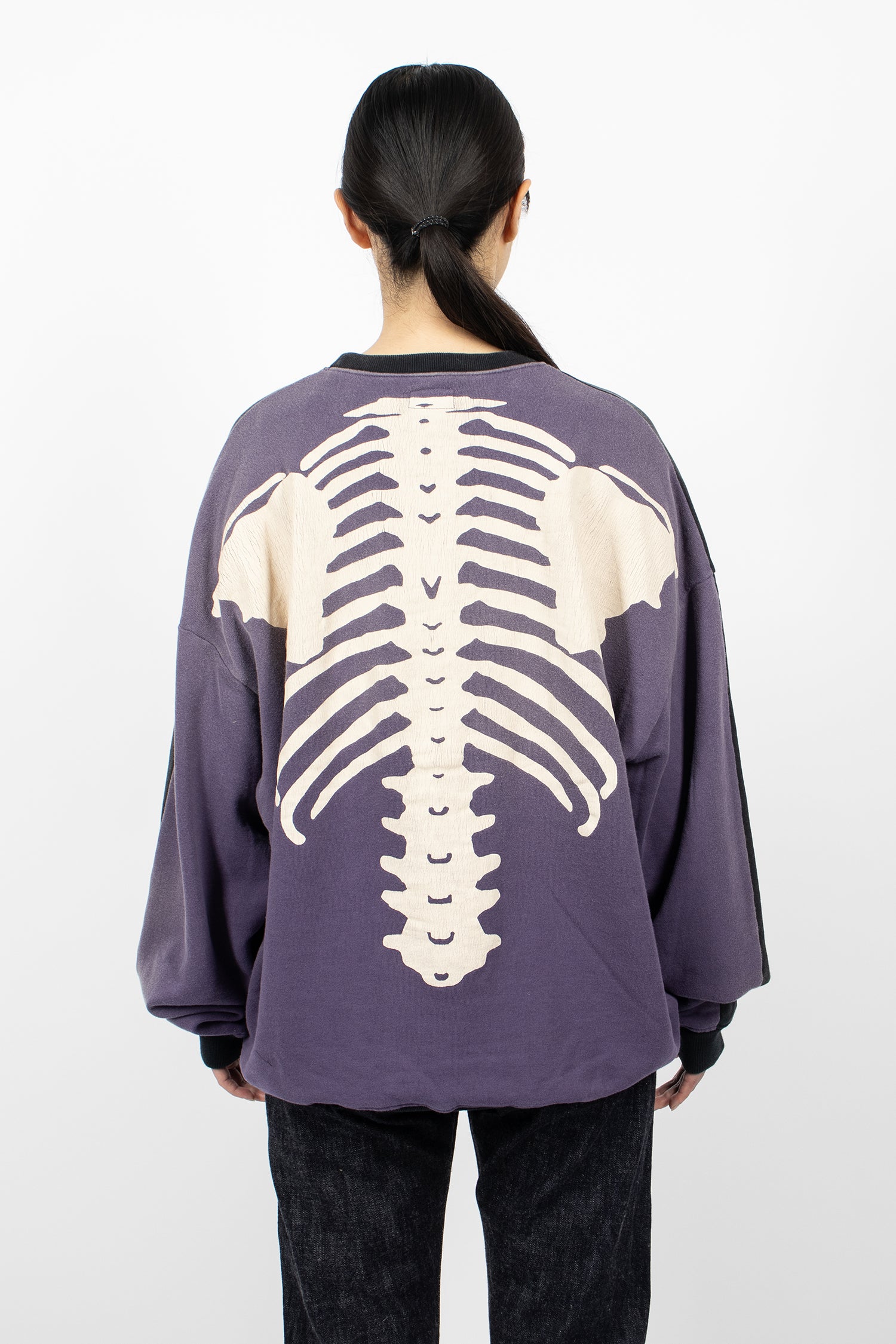 2 Tones Remake Big Sweatshirt Black/Purple