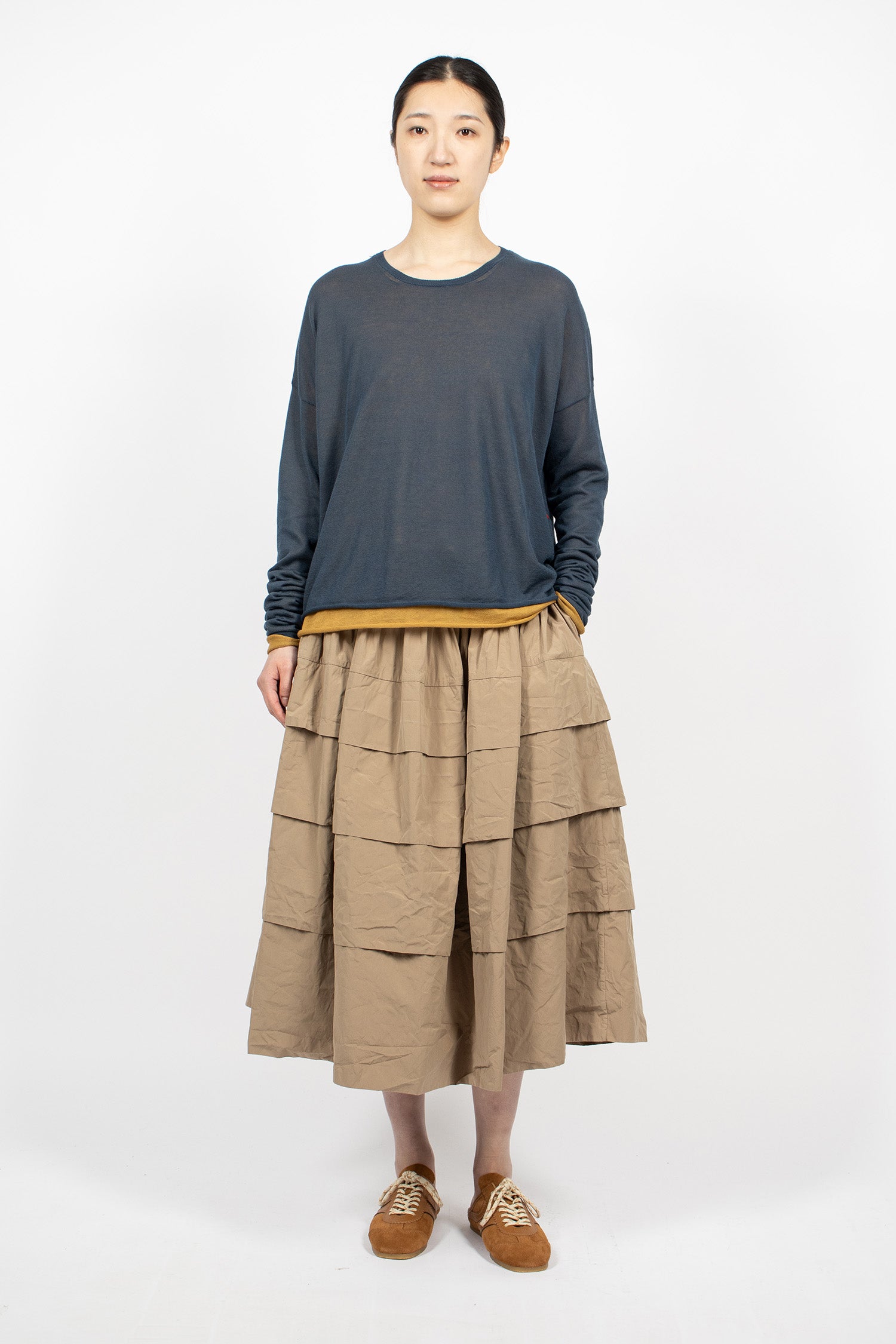 Double-Layered Jumper Blue/Cumin