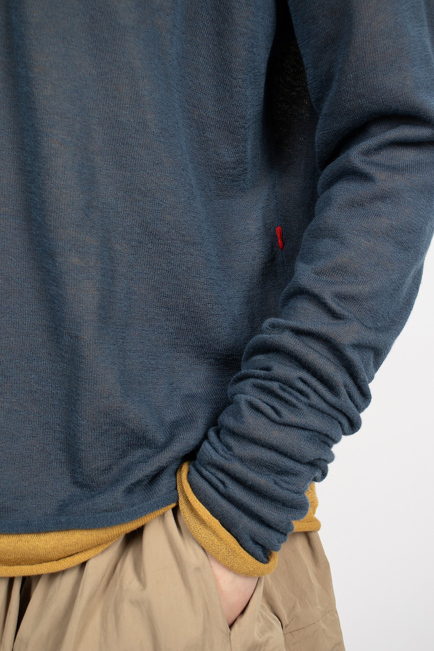 Double-Layered Jumper Blue/Cumin