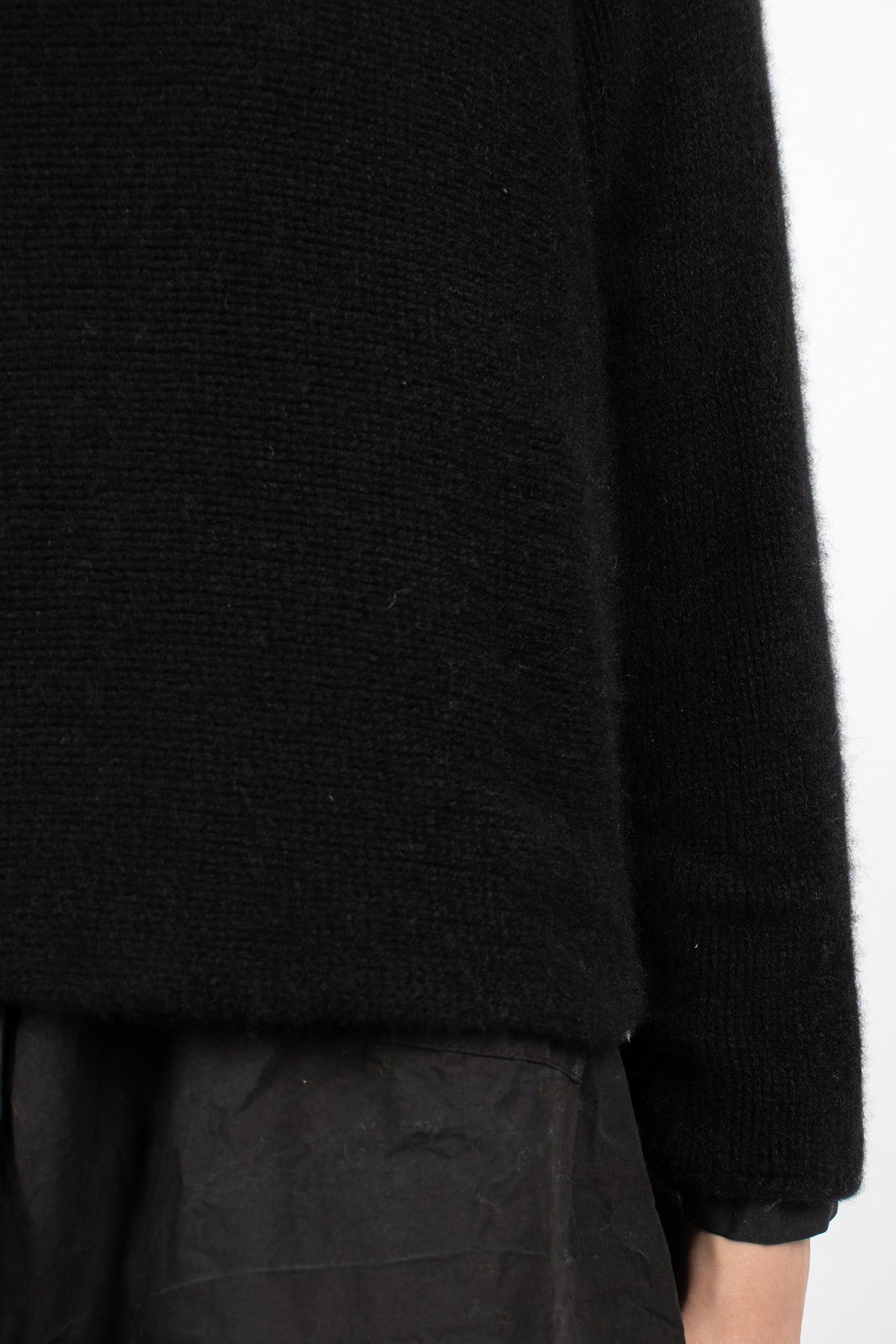 Hazel Cashmere Jumper Black Coarsehair