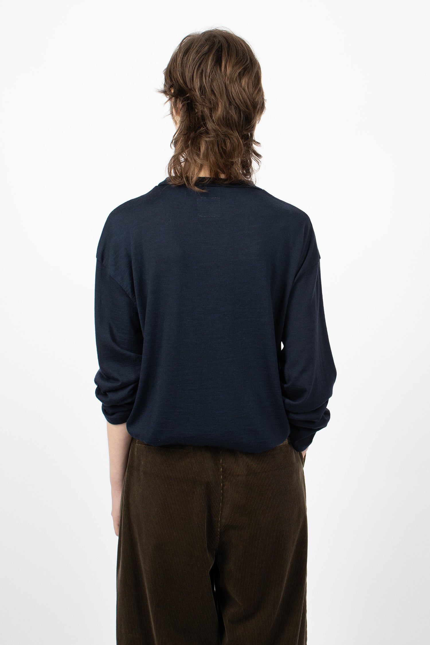 Crew Neck Big Pullover Navy