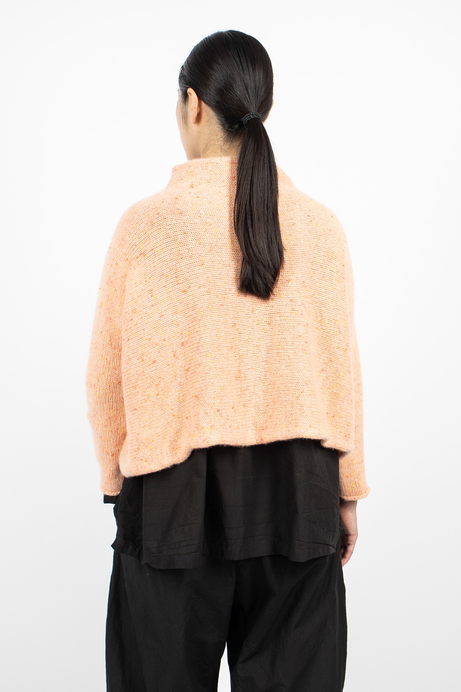 Hazel Cashmere Jumper Pink Donegal