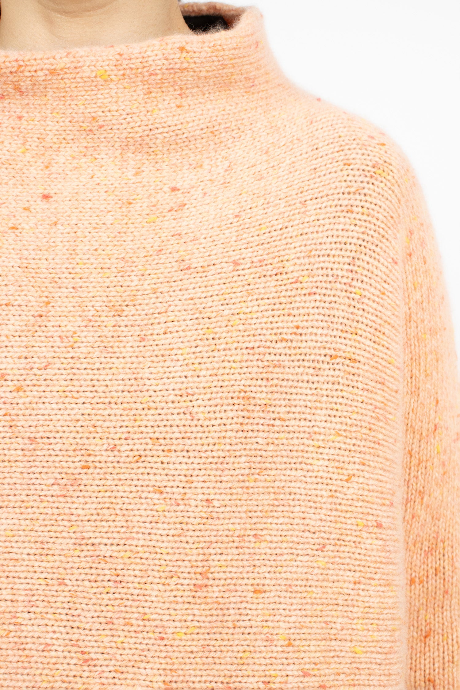 Hazel Cashmere Jumper Pink Donegal