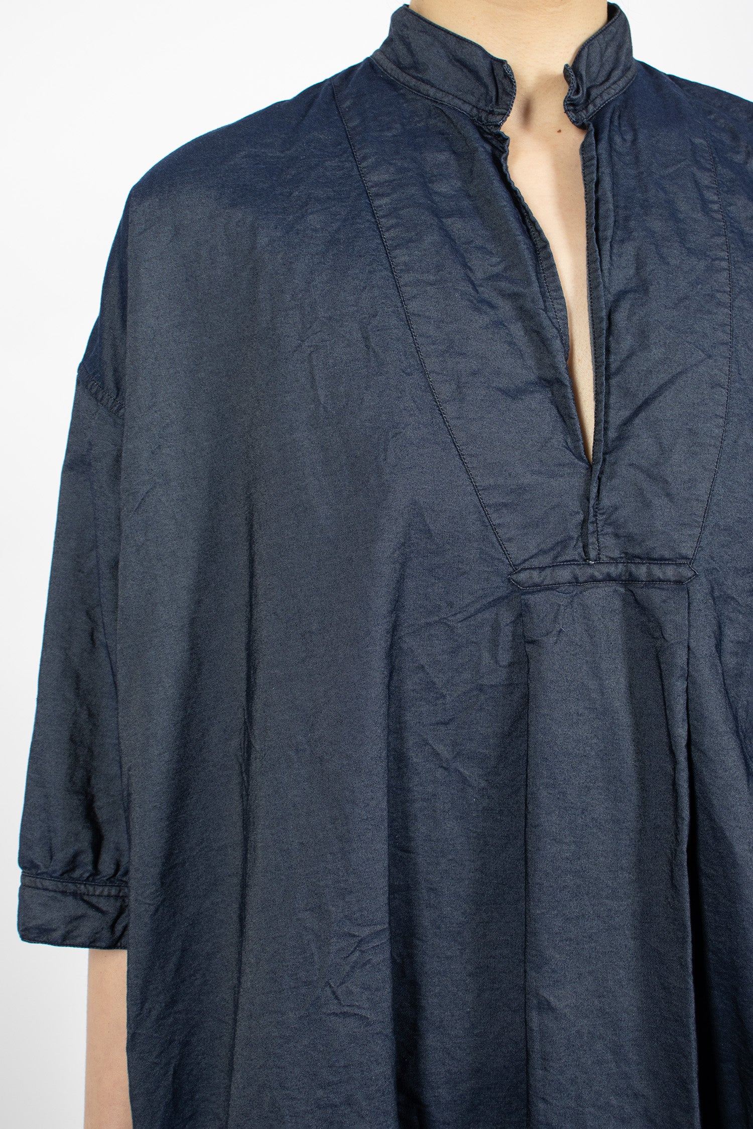 Kora Shirt Navy Blue Denim