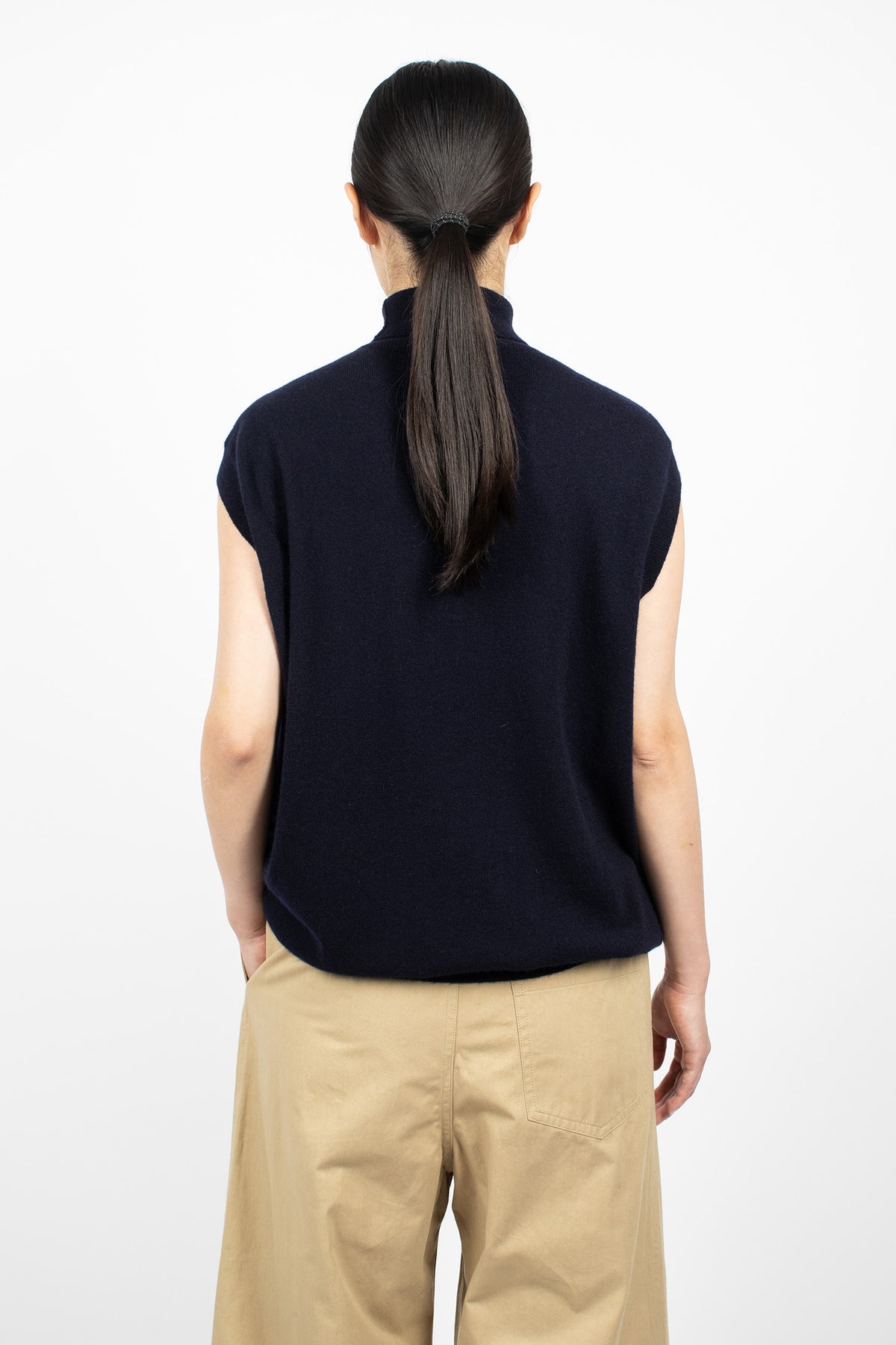 Maia Sleeveless Knit Pullover Midnight