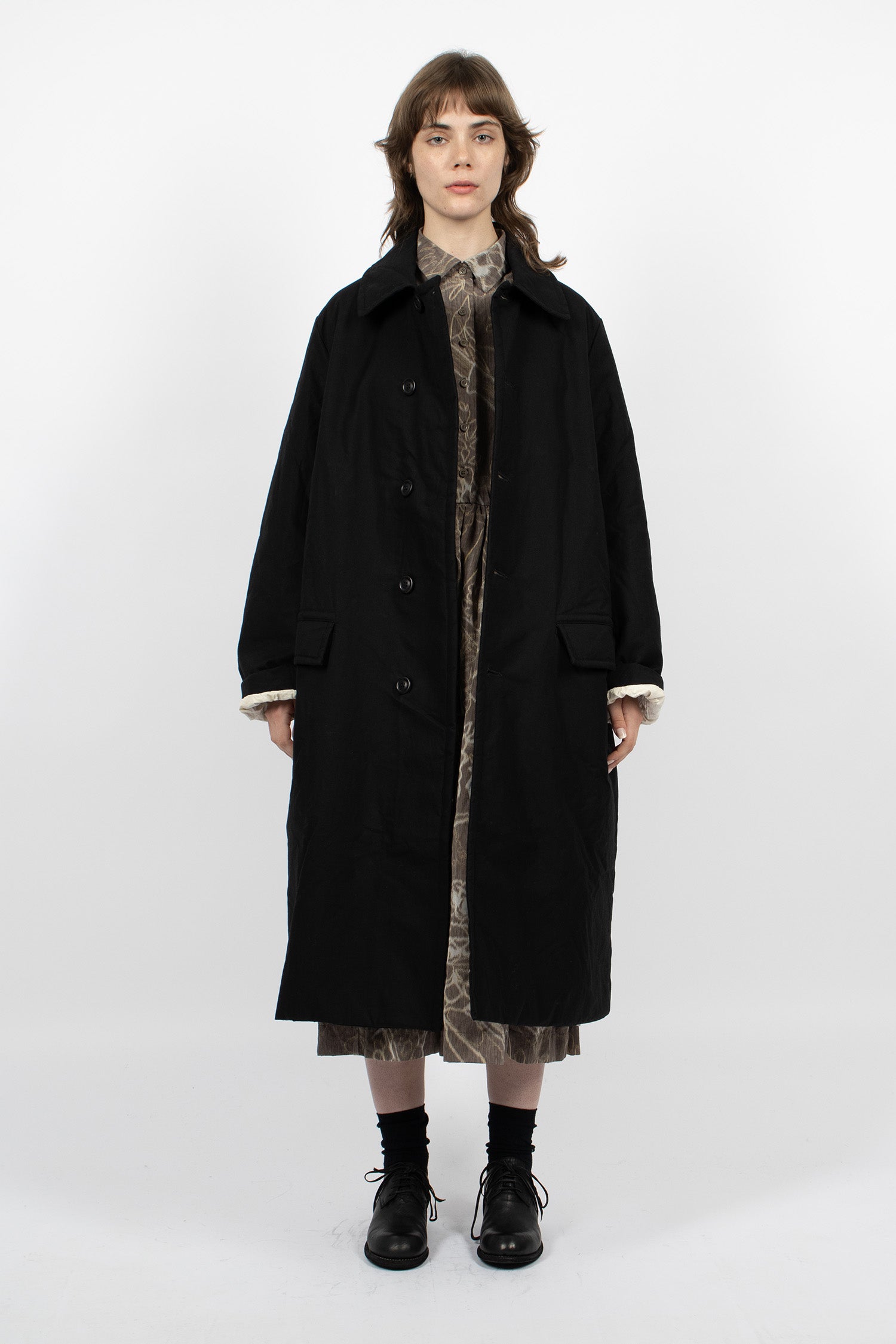 Milu Waxed Coat Black