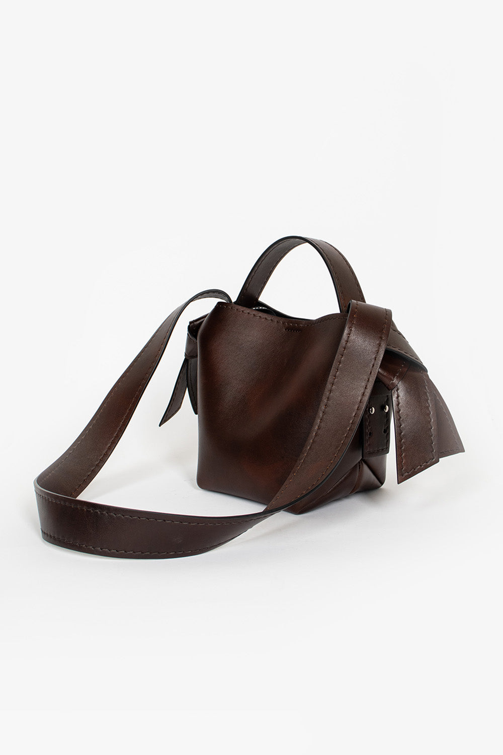 Musubi Mini Shoulder Bag Dark Brown