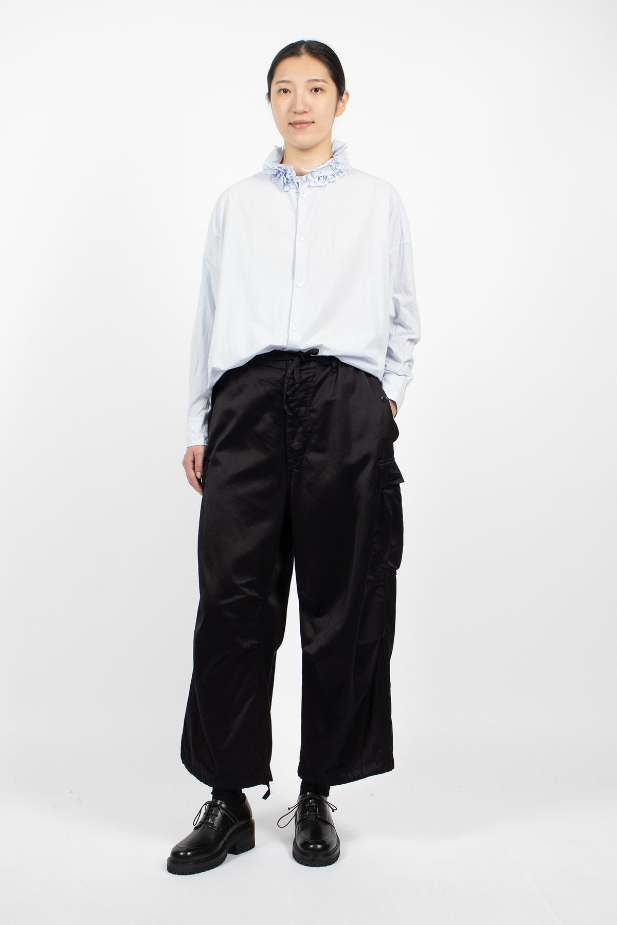 6 Pocket Baggy Pants Greyish Navy