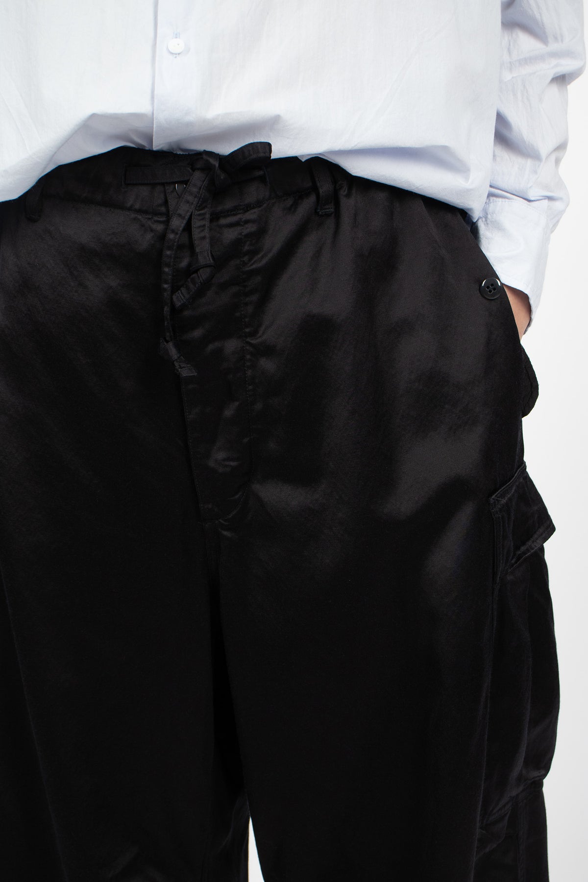 6 Pocket Baggy Pants Greyish Navy