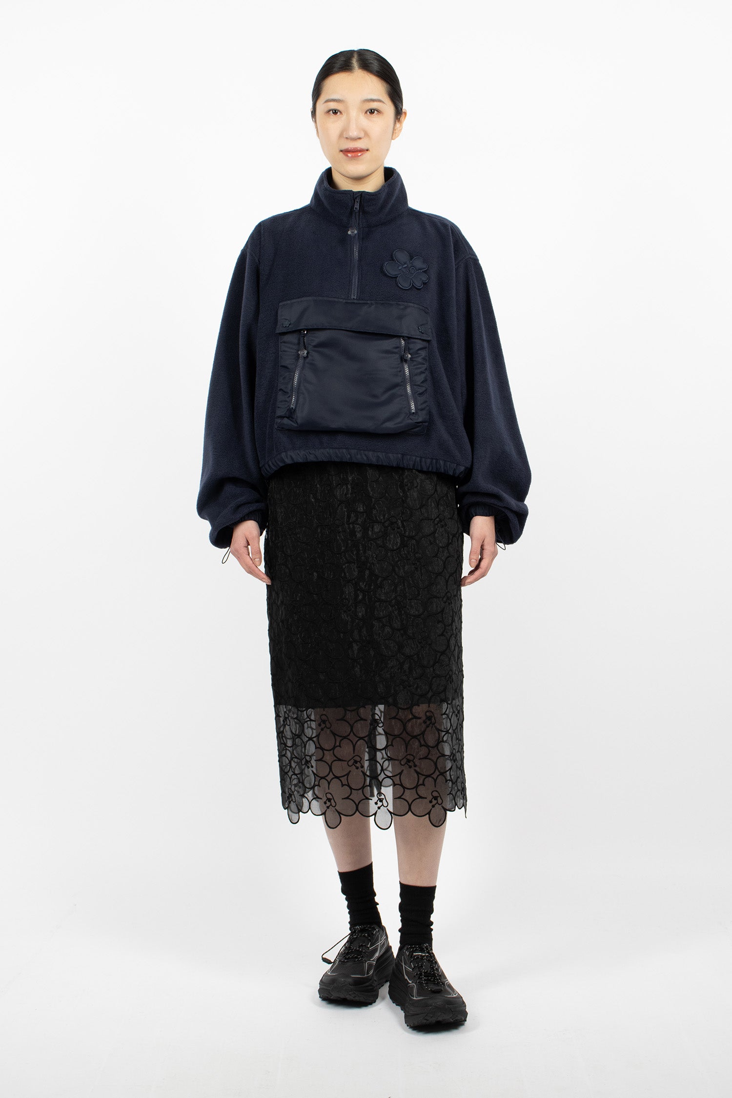 Bastian Fleece Top Navy