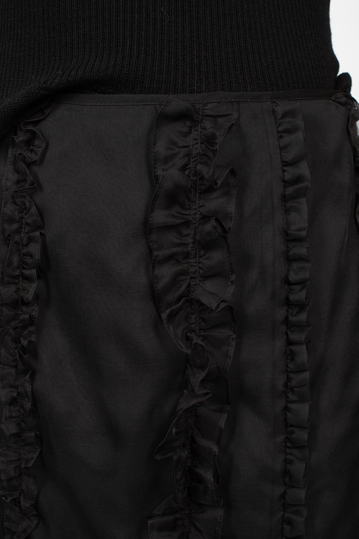 Ocean Organza Skirt Black