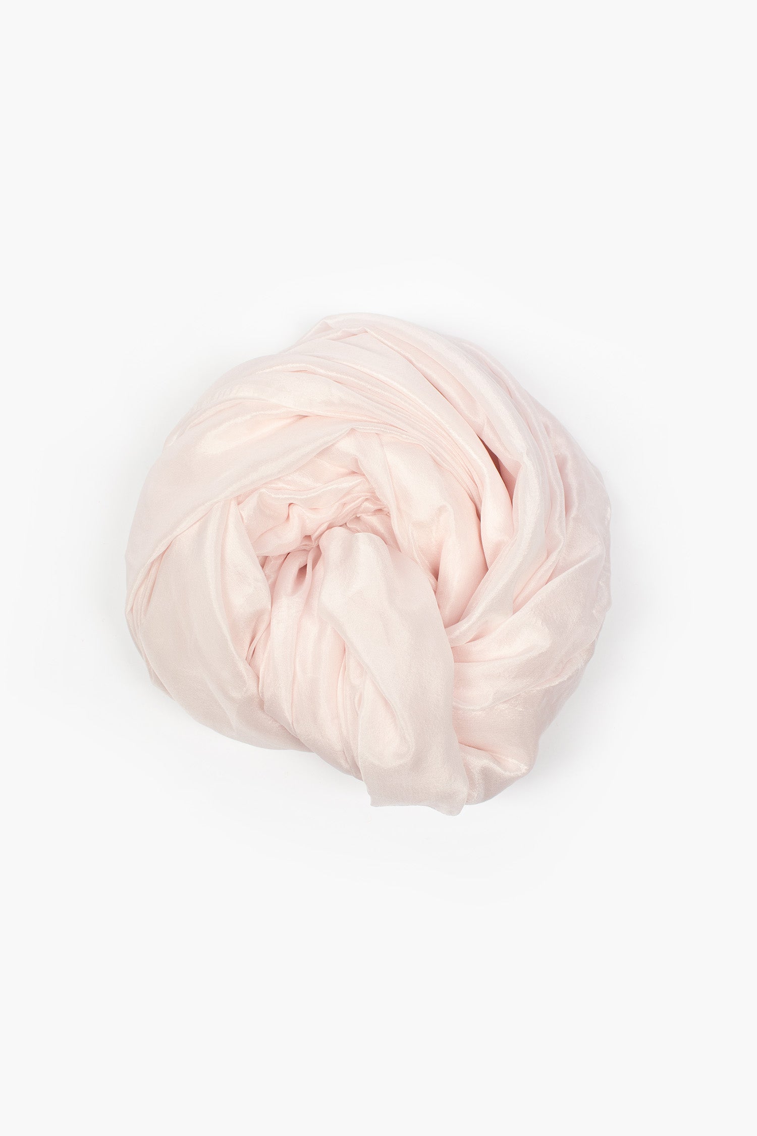 Silk Habotai Light Scarf Extra Pale Pink