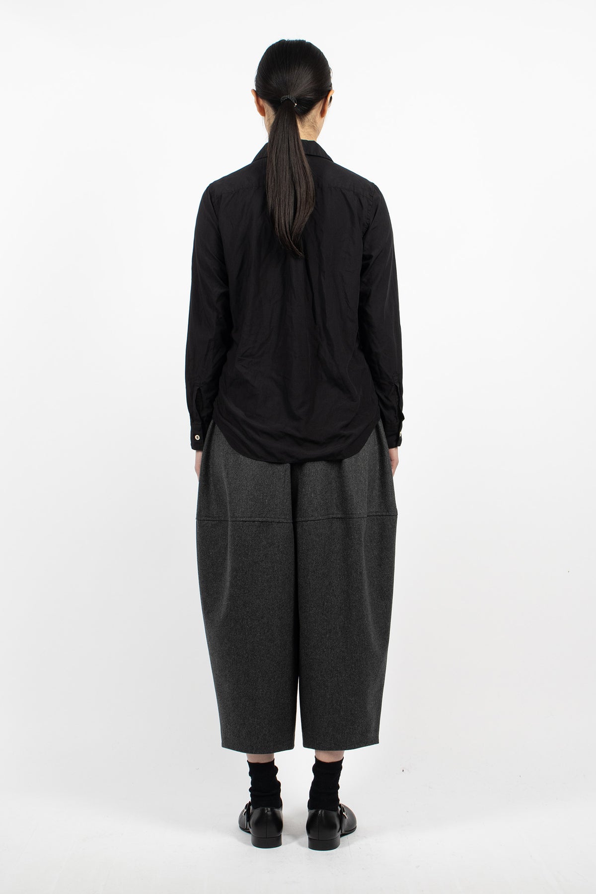 Curve Seam Tapered Pants Medium Grey