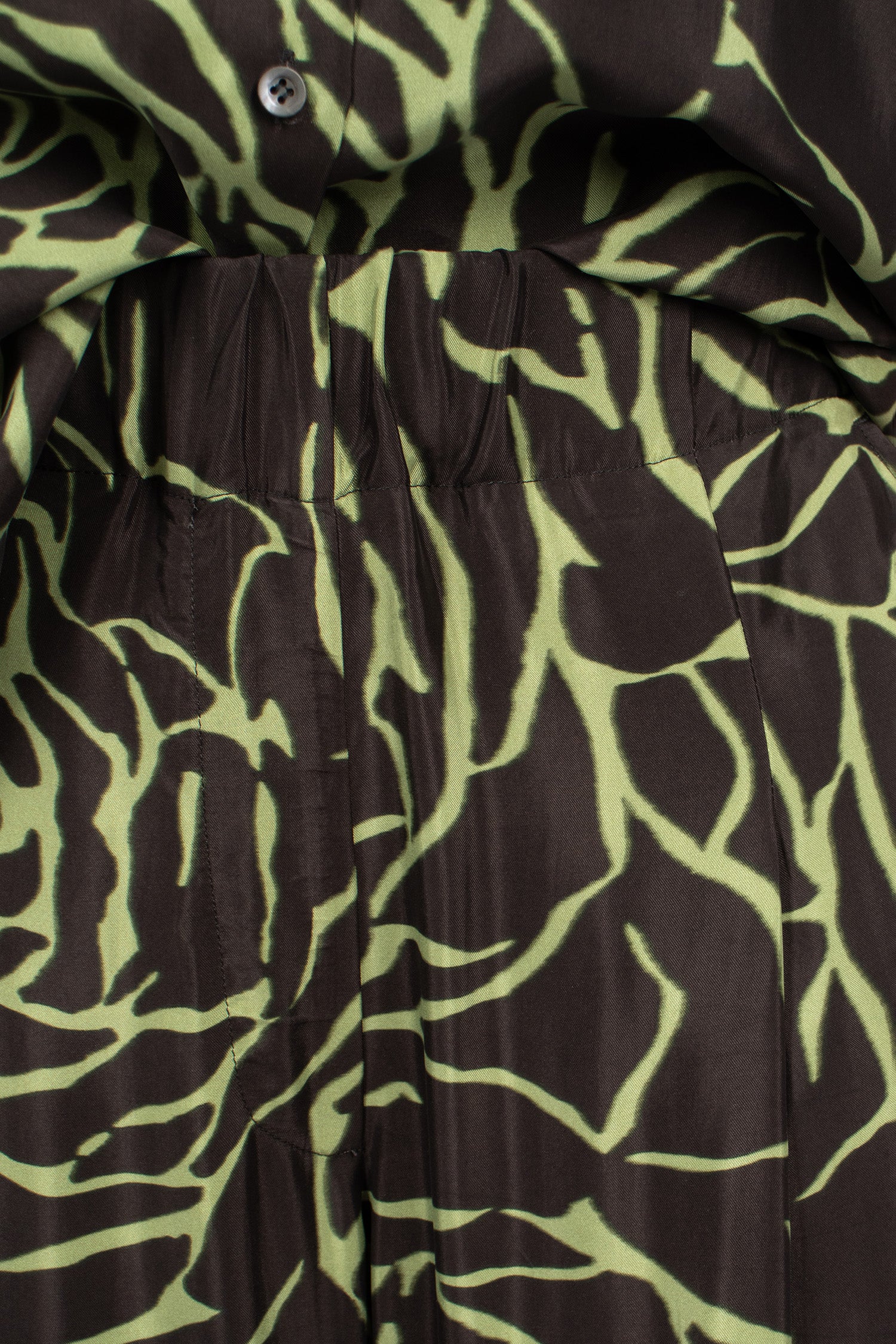 Wide Leg Elasticated Pants Black/Rose