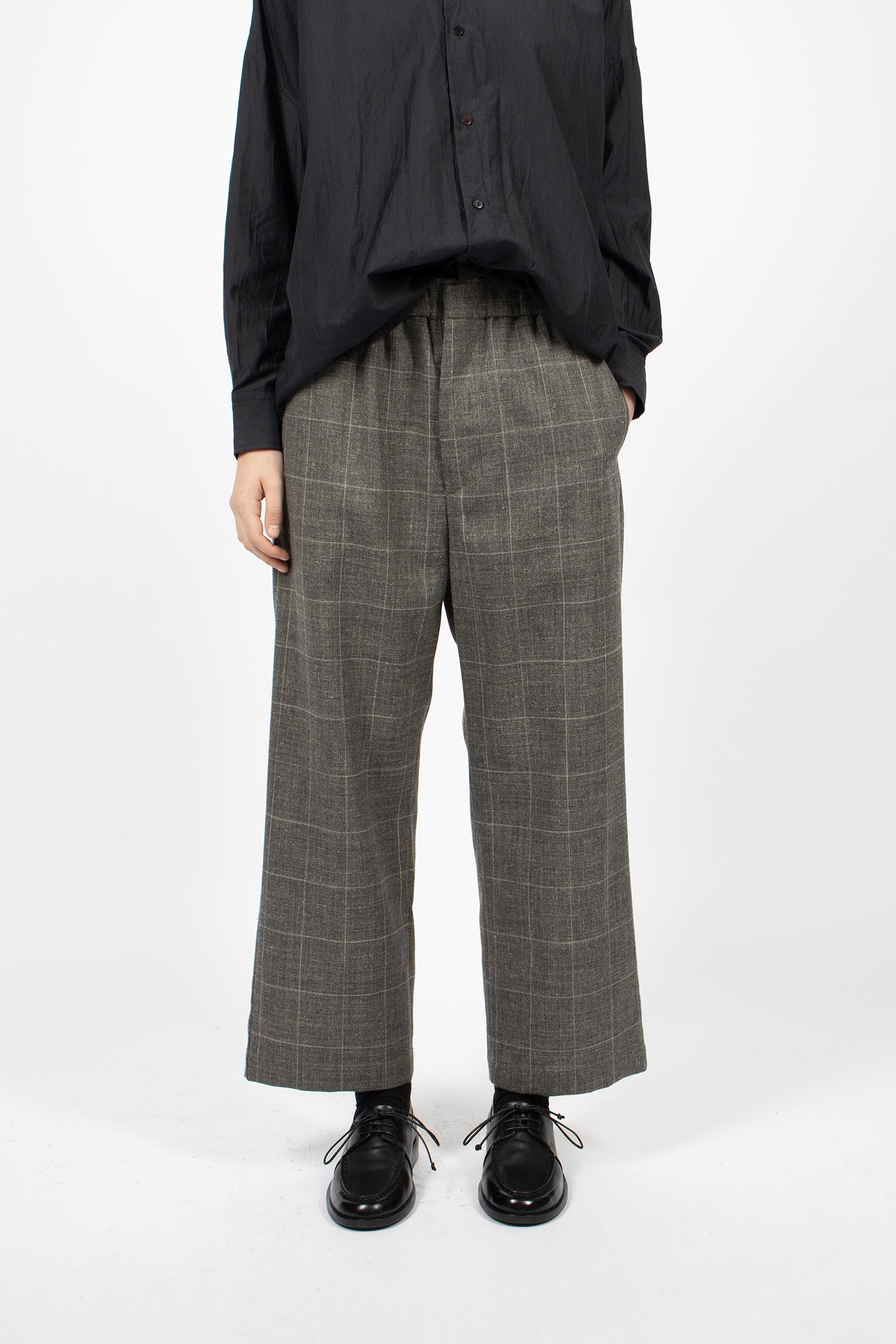 Easy Trousers Windowpane Grey