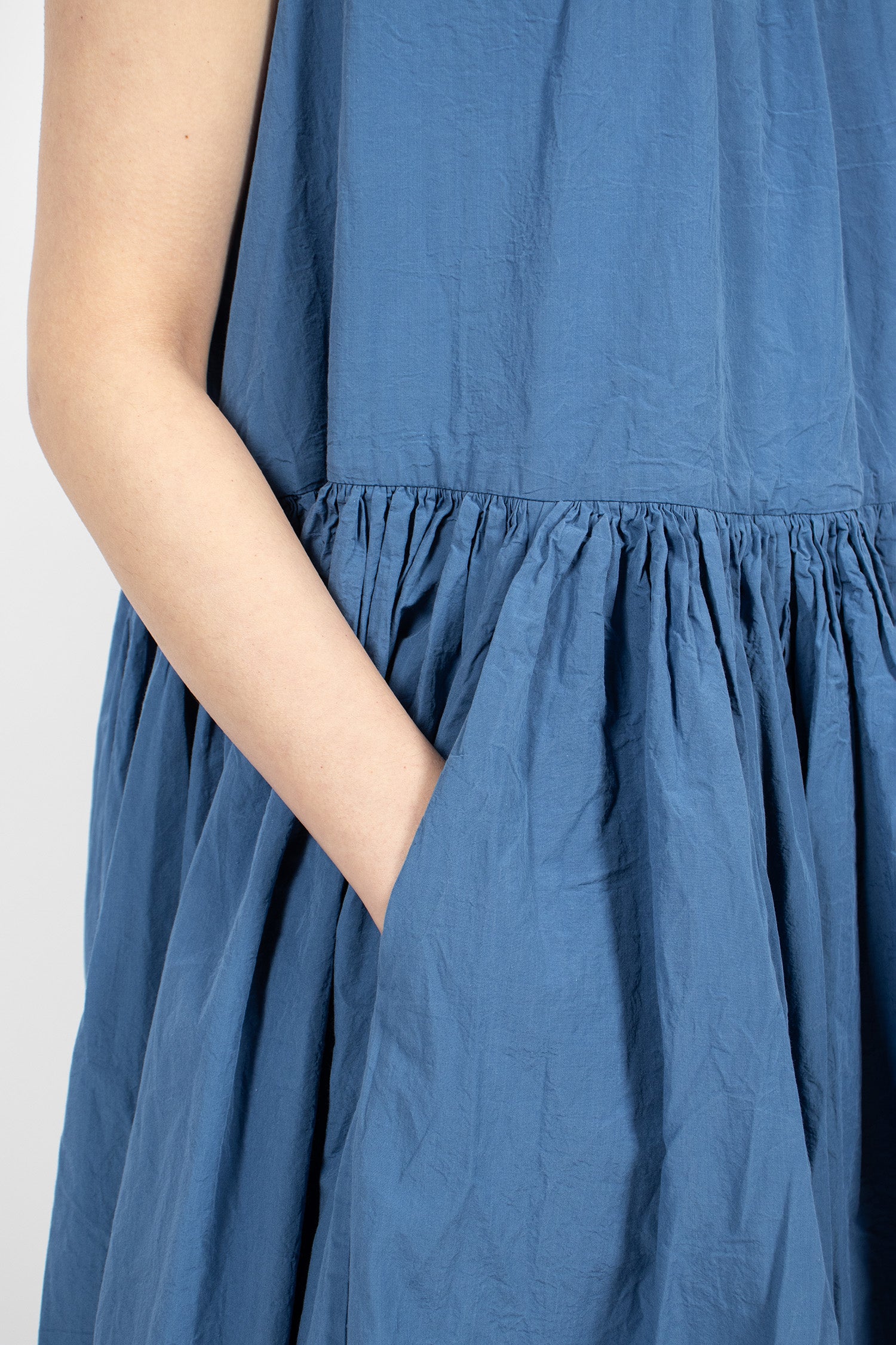 Pomme Ruche Dress Medium Blue