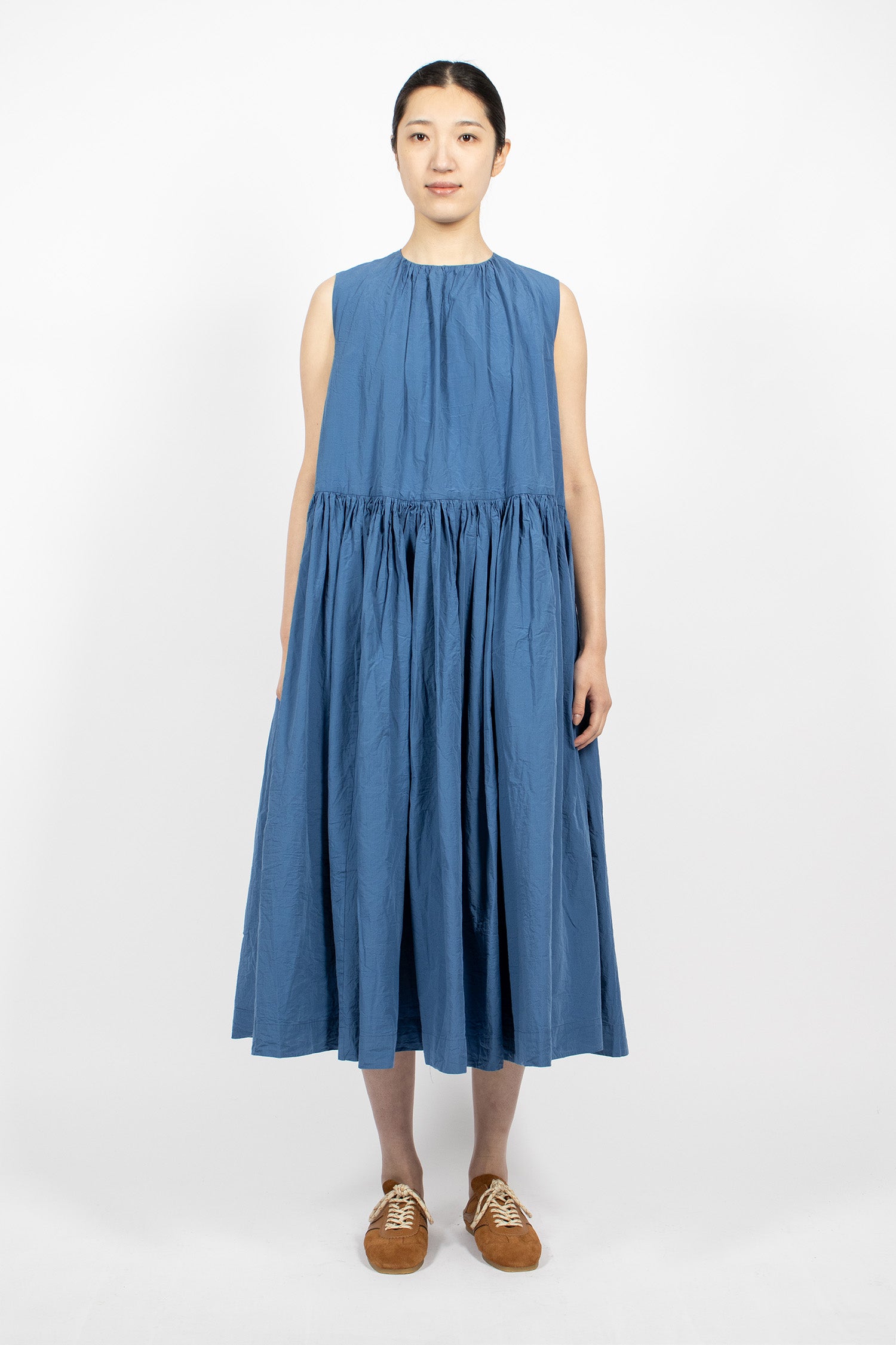 Pomme Ruche Dress Medium Blue