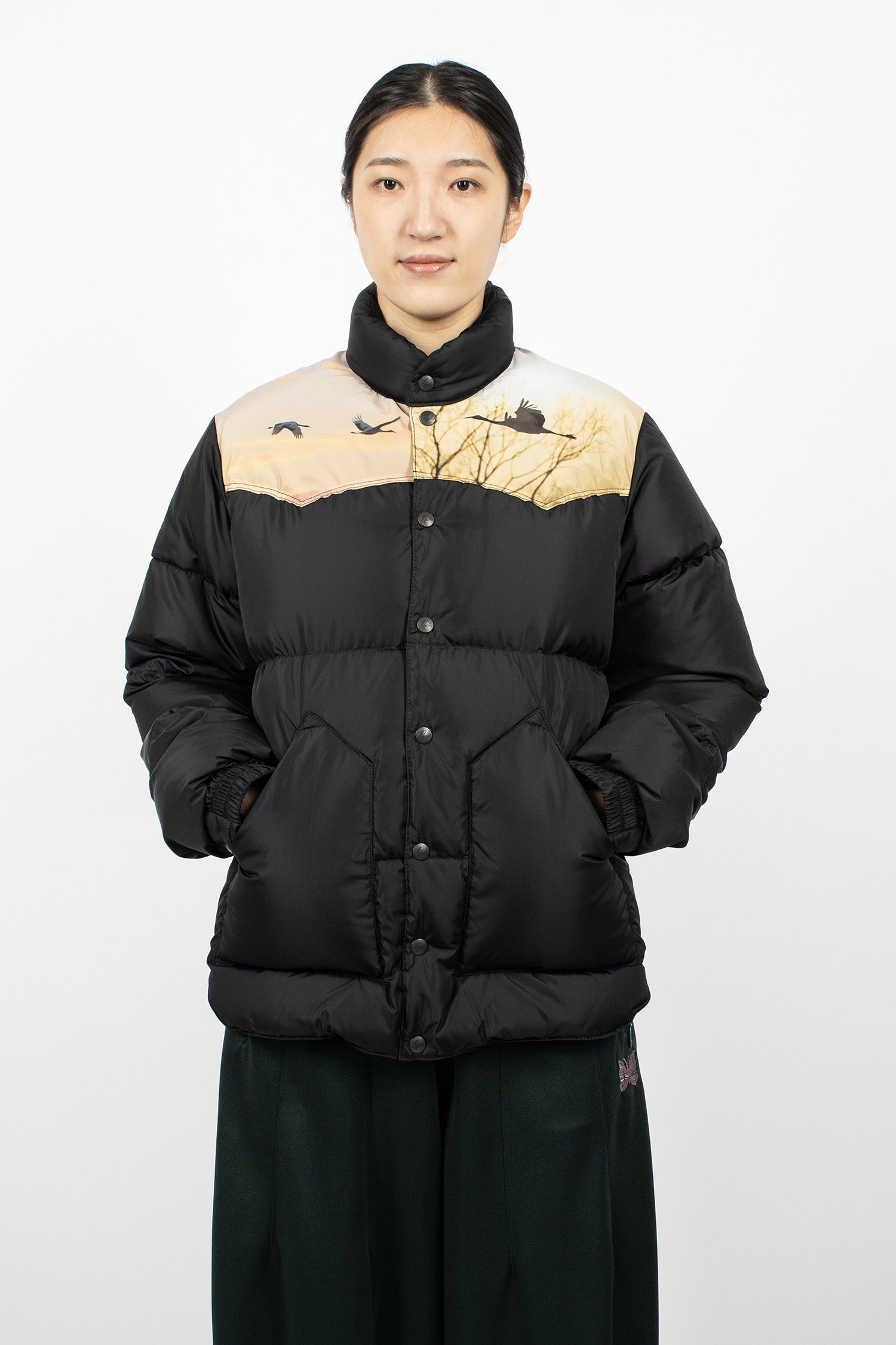 Needles x Rocky Mountain Down Jacket Black