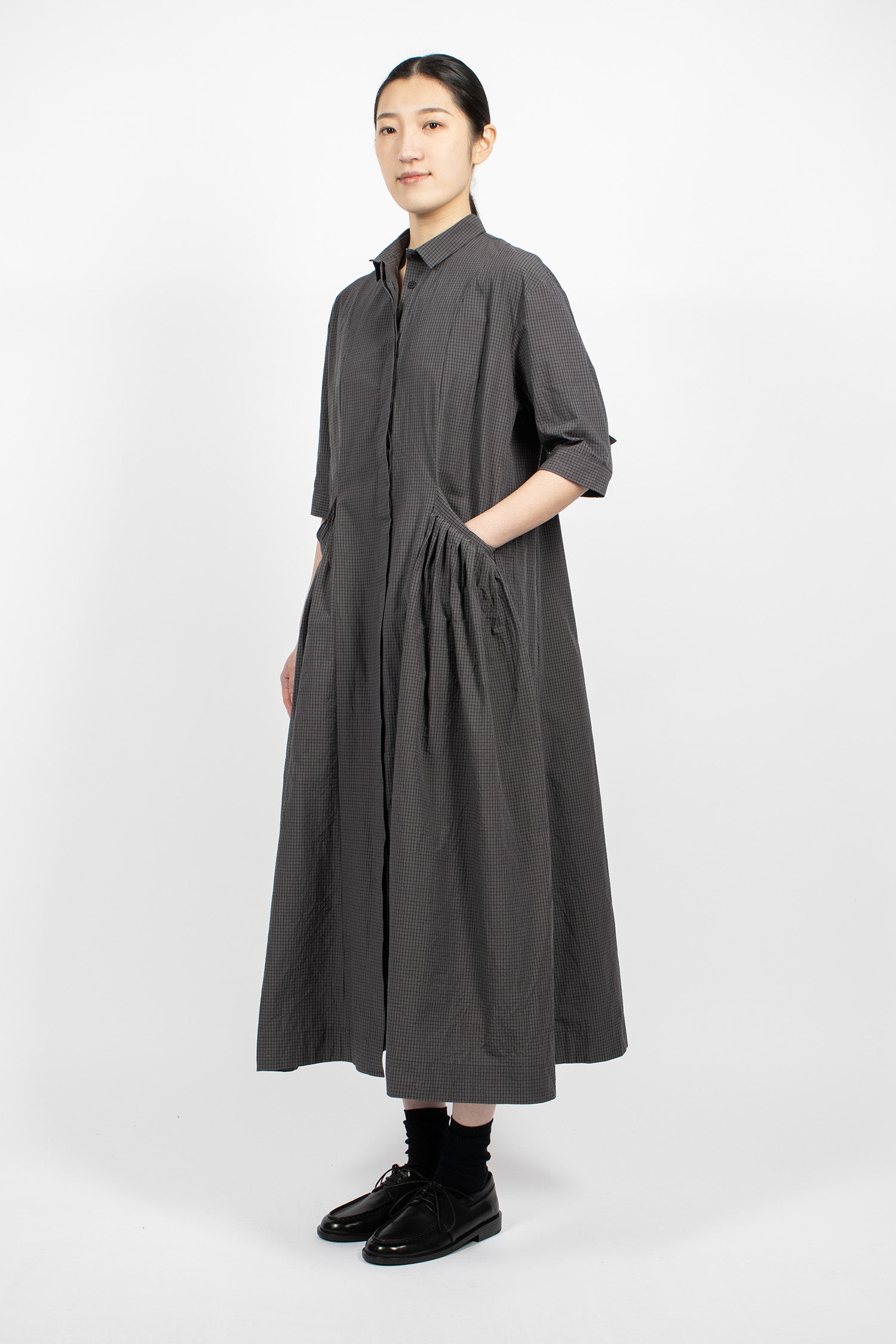 Sally Dress Grey Check