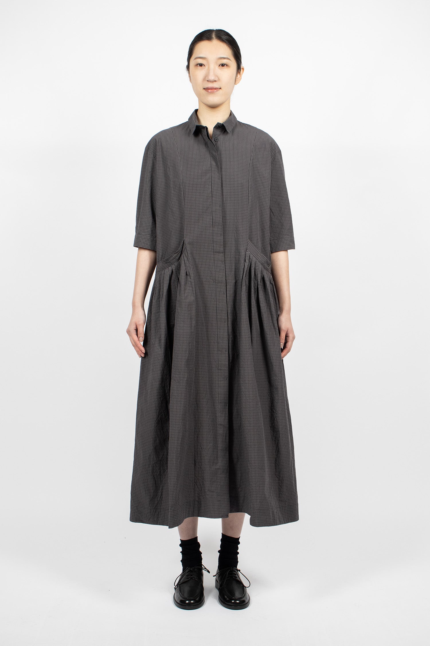 Sally Dress Grey Check