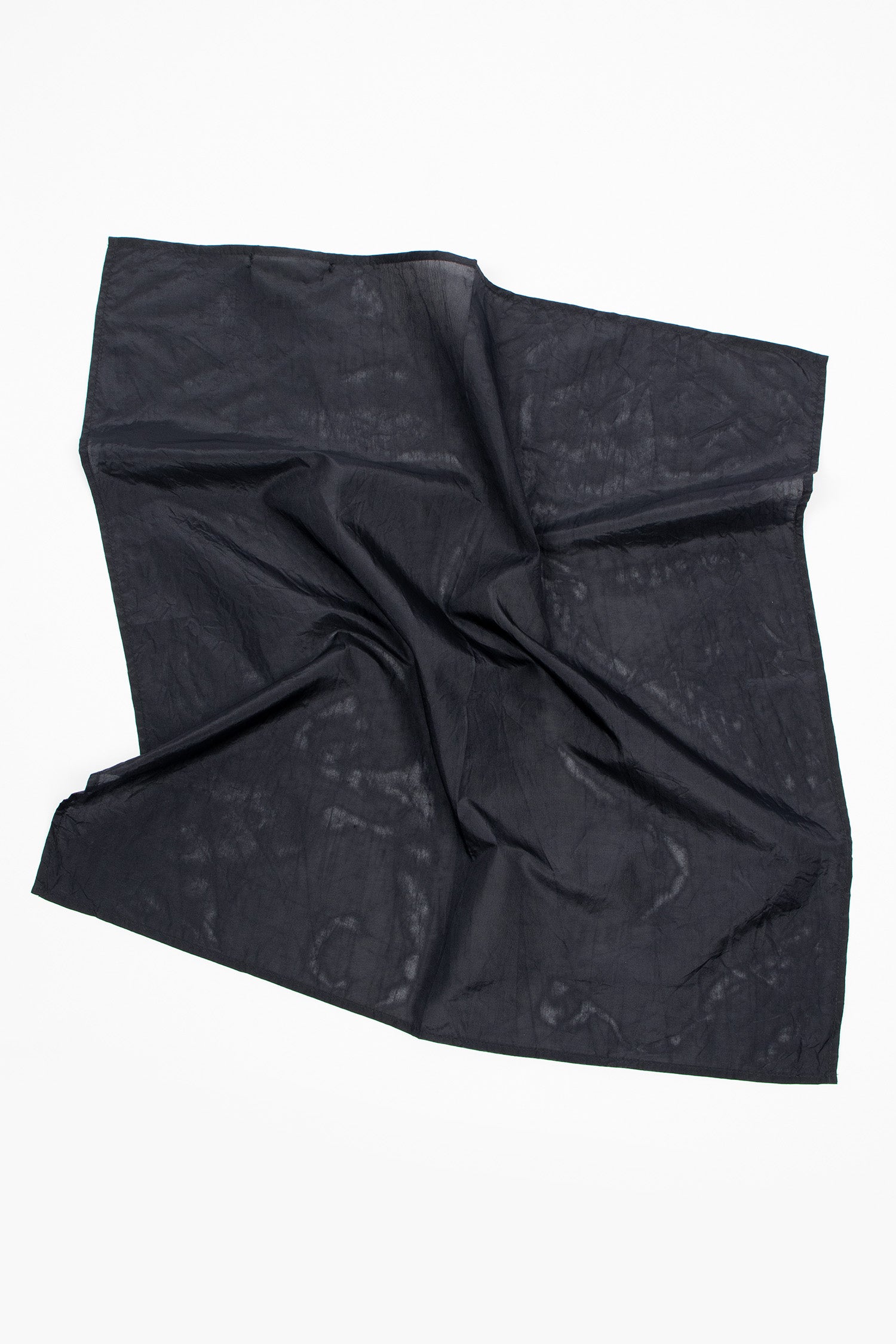 Taffeta Silk Scarf Navy