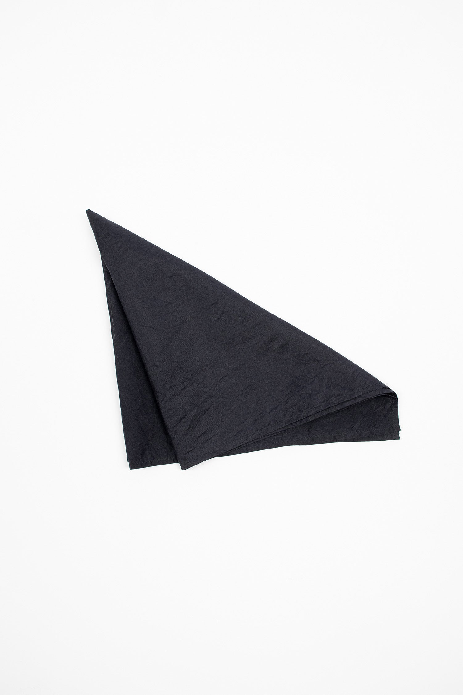 Taffeta Silk Scarf Navy