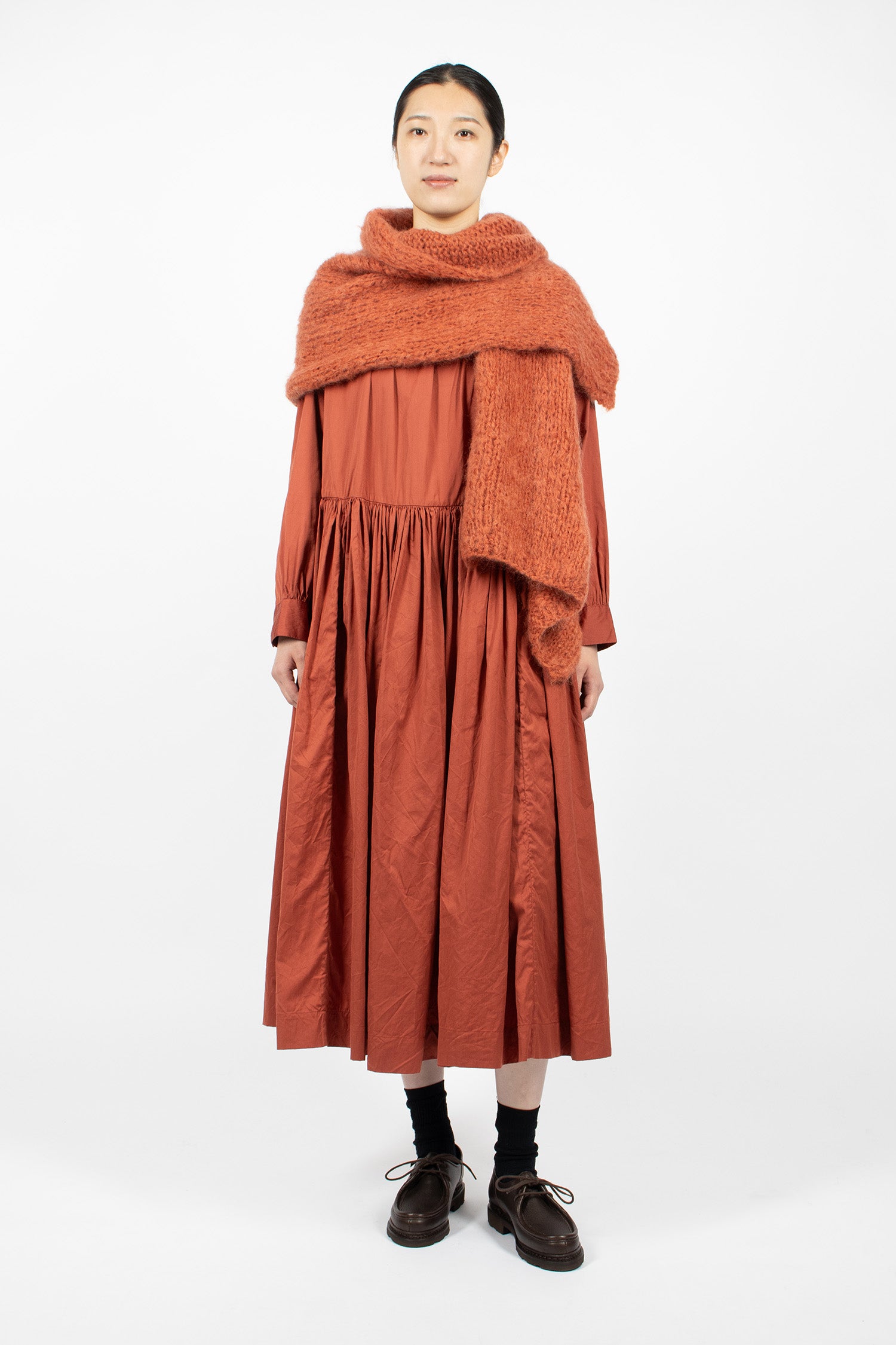 Mohair Scarf Rust
