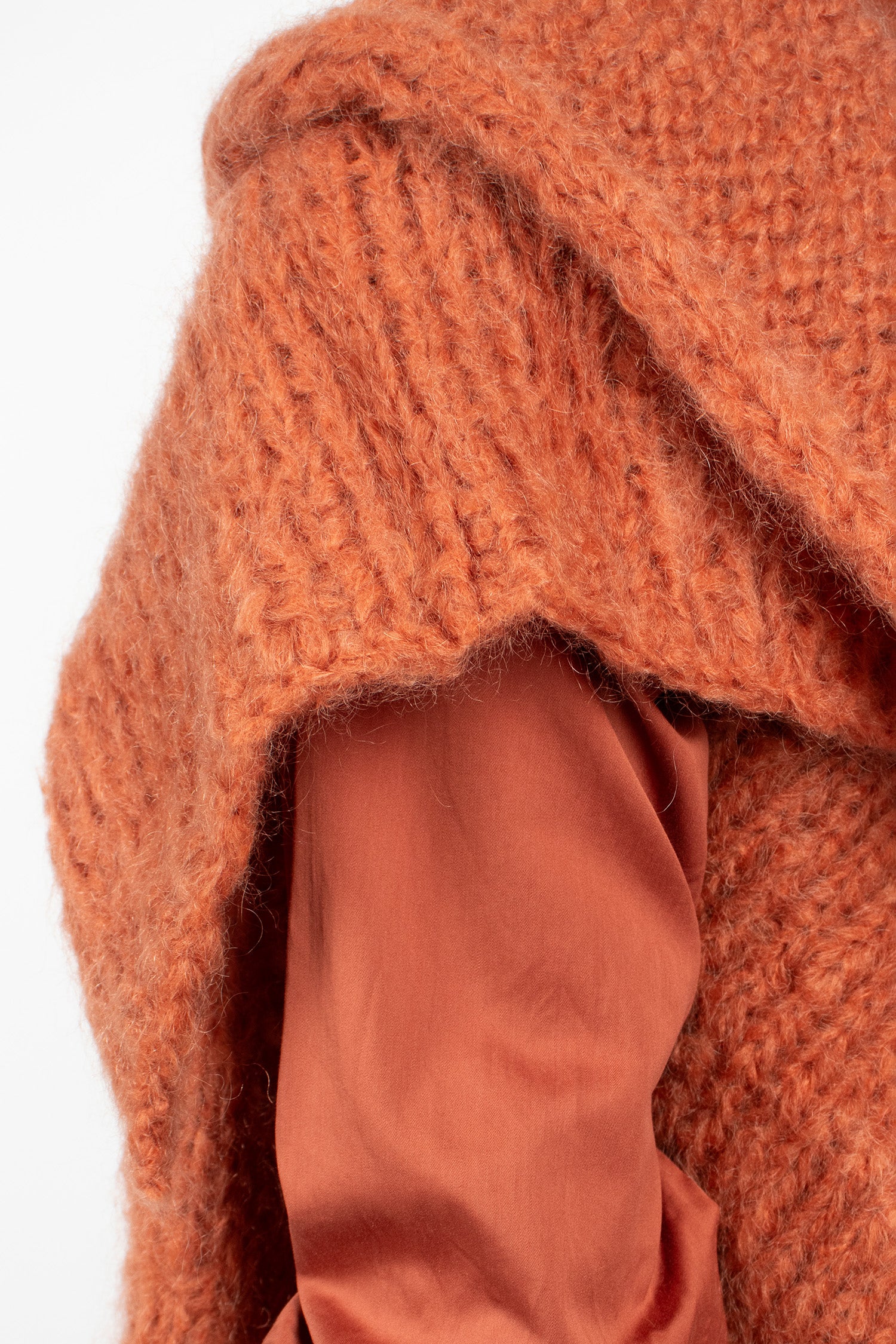 Mohair Scarf Rust