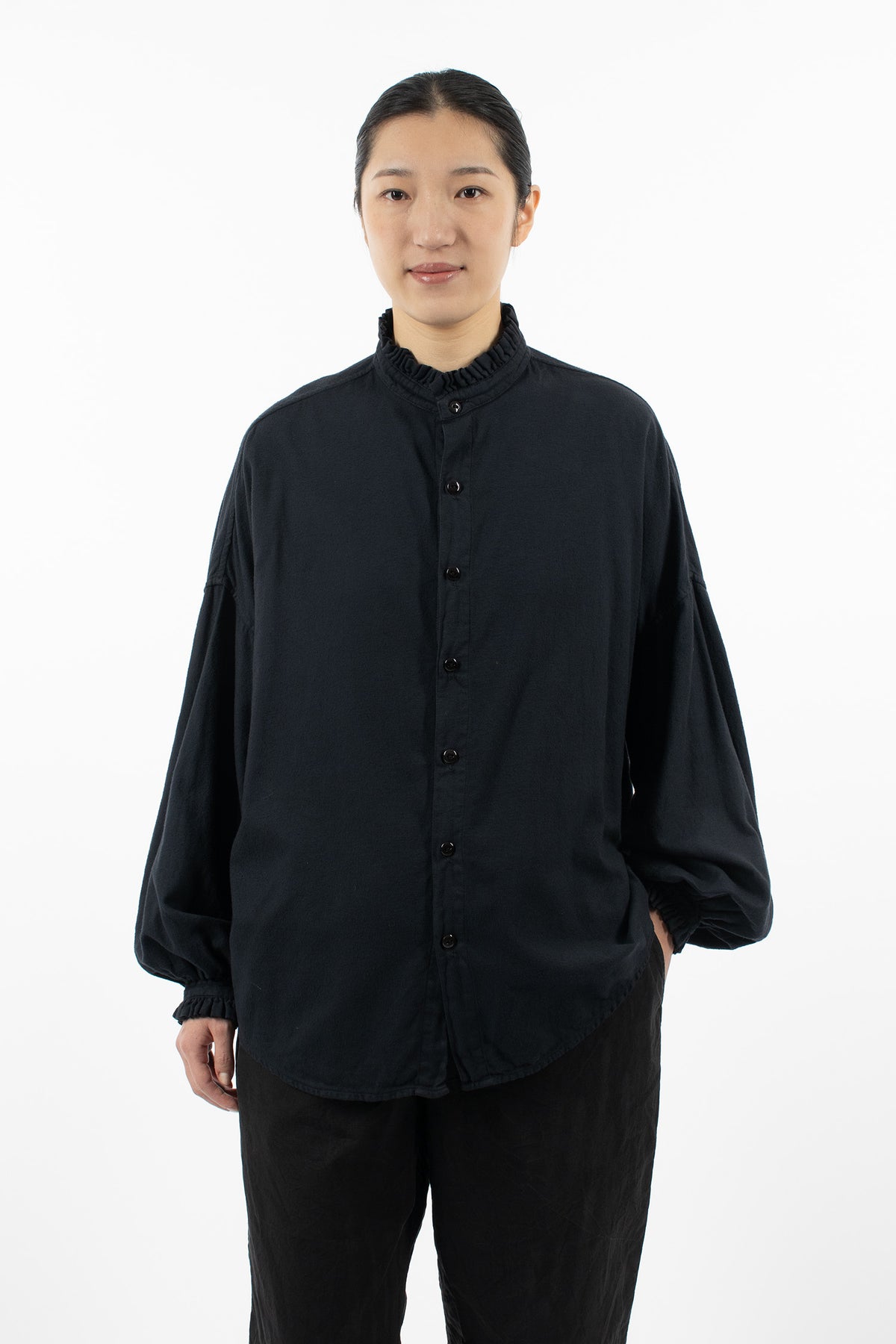 Medici Open Shirt Charcoal