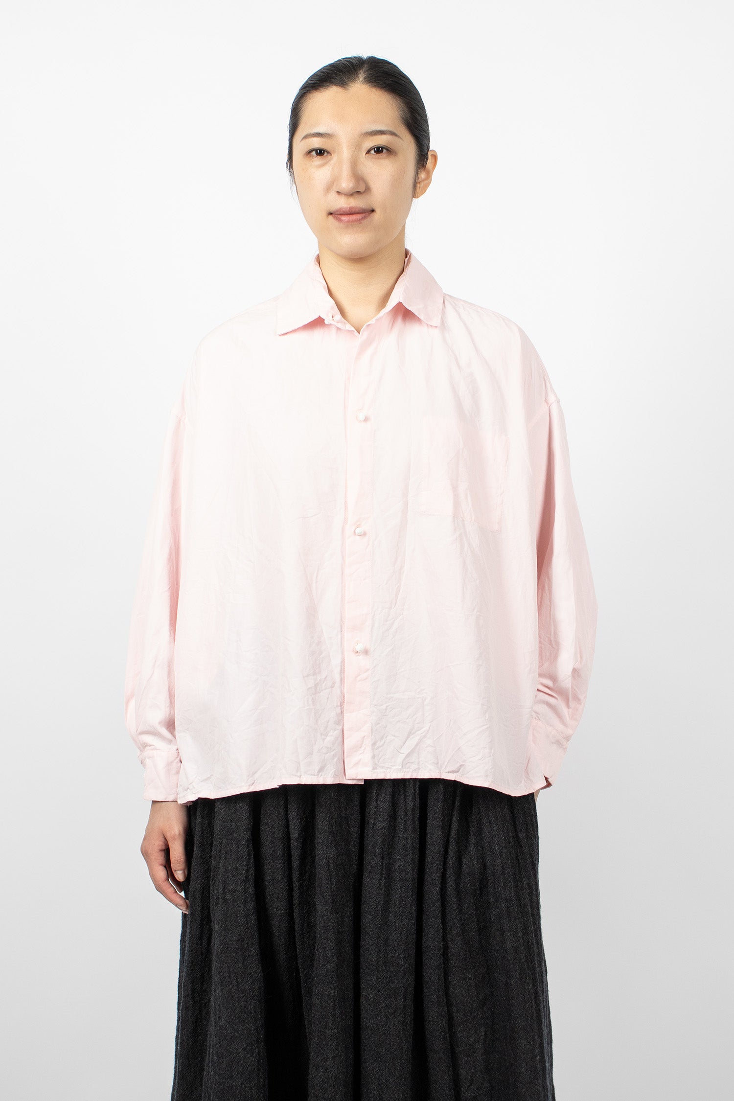 Boxy Reversible Shirt Petal Pink