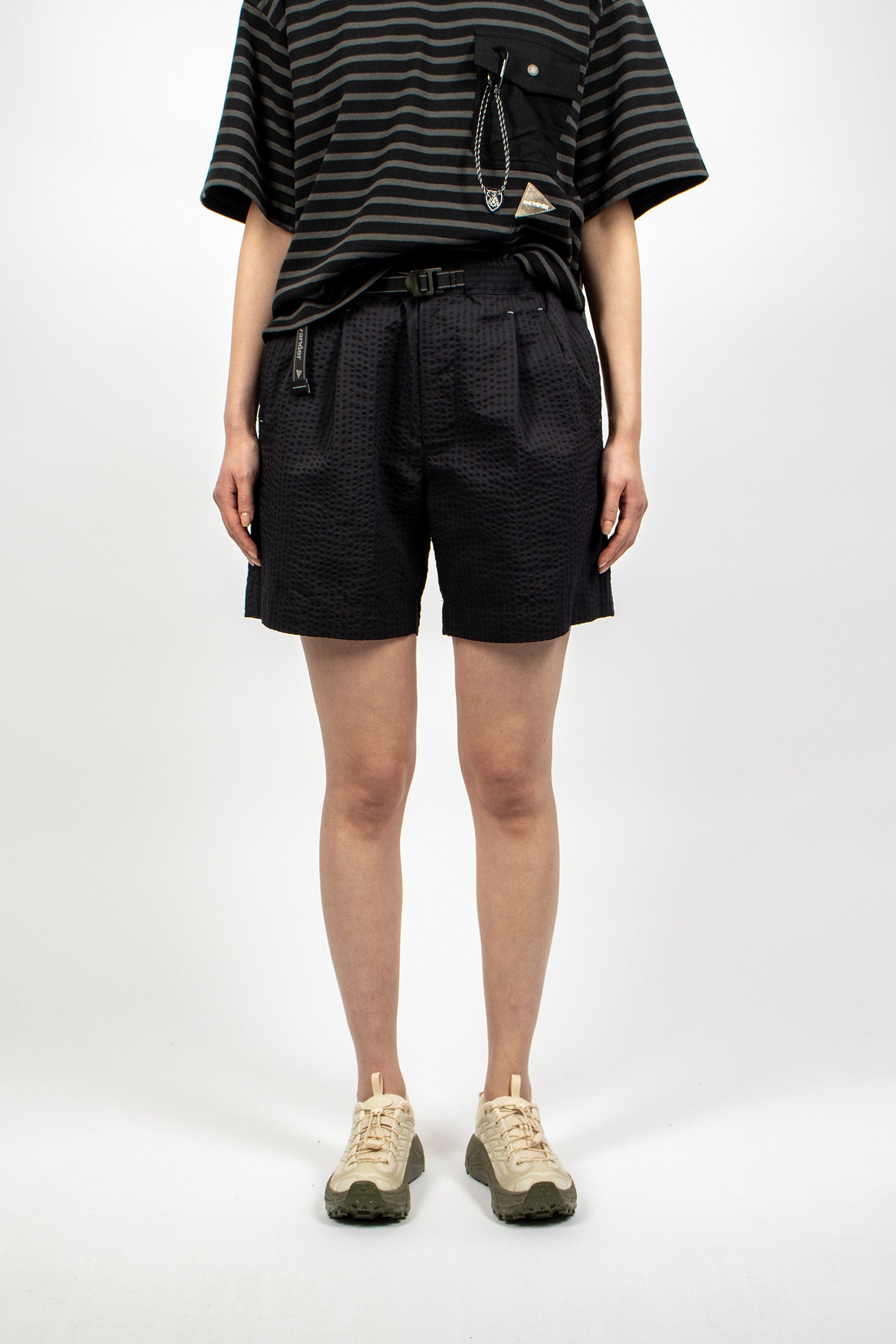 Dry Soft Seersucker Short Pants Navy