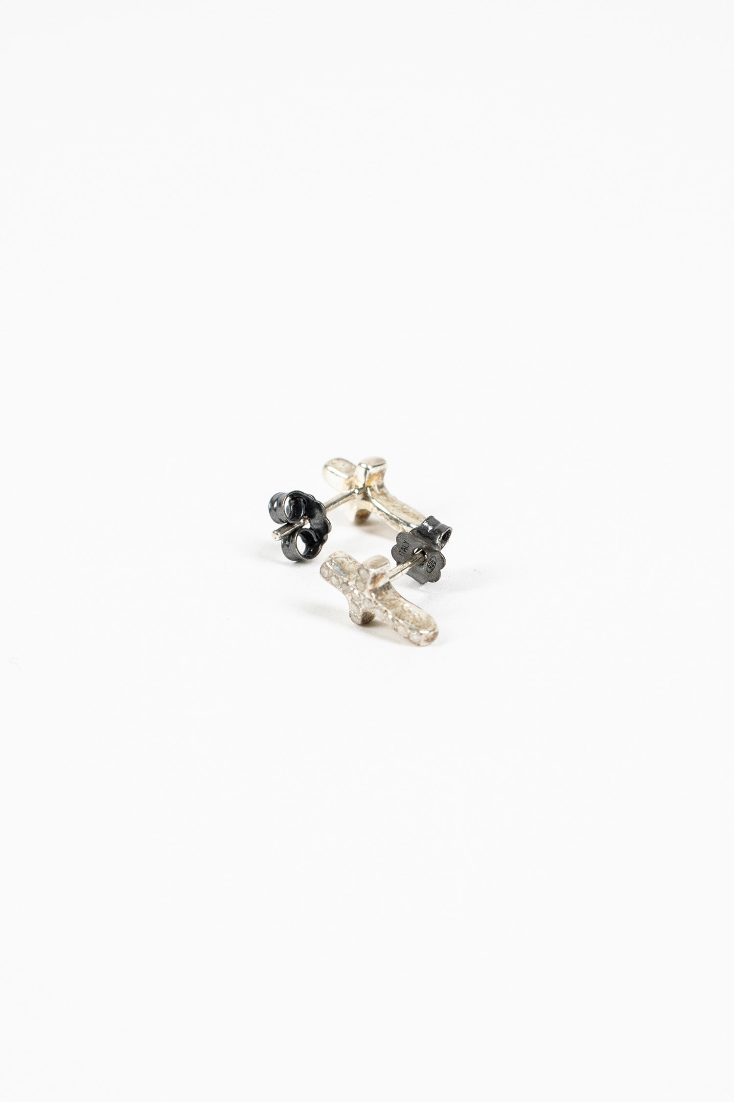 Cross Stud Earrings 8x8 Diamond