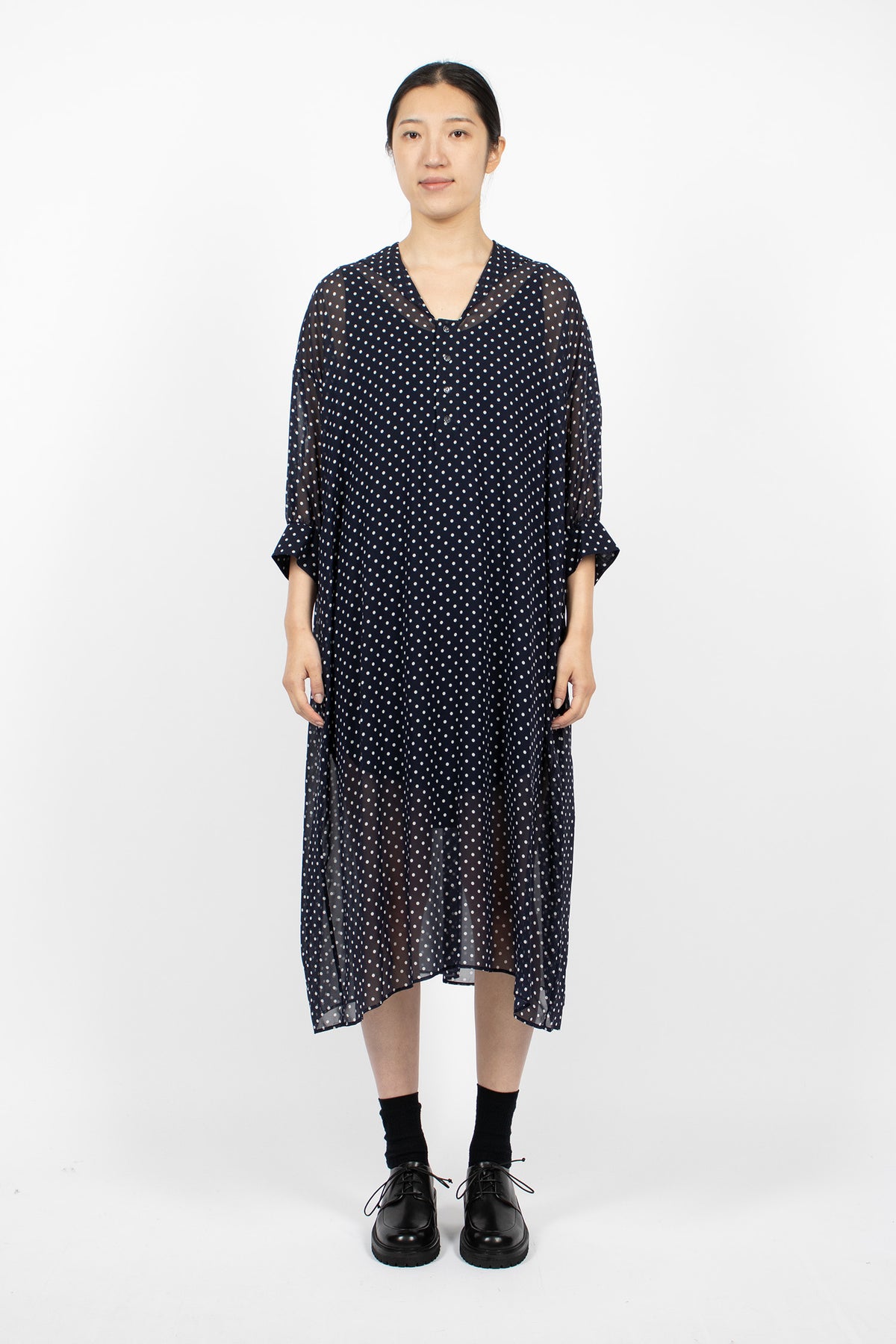 Petit Sailor Collar Dress Navy