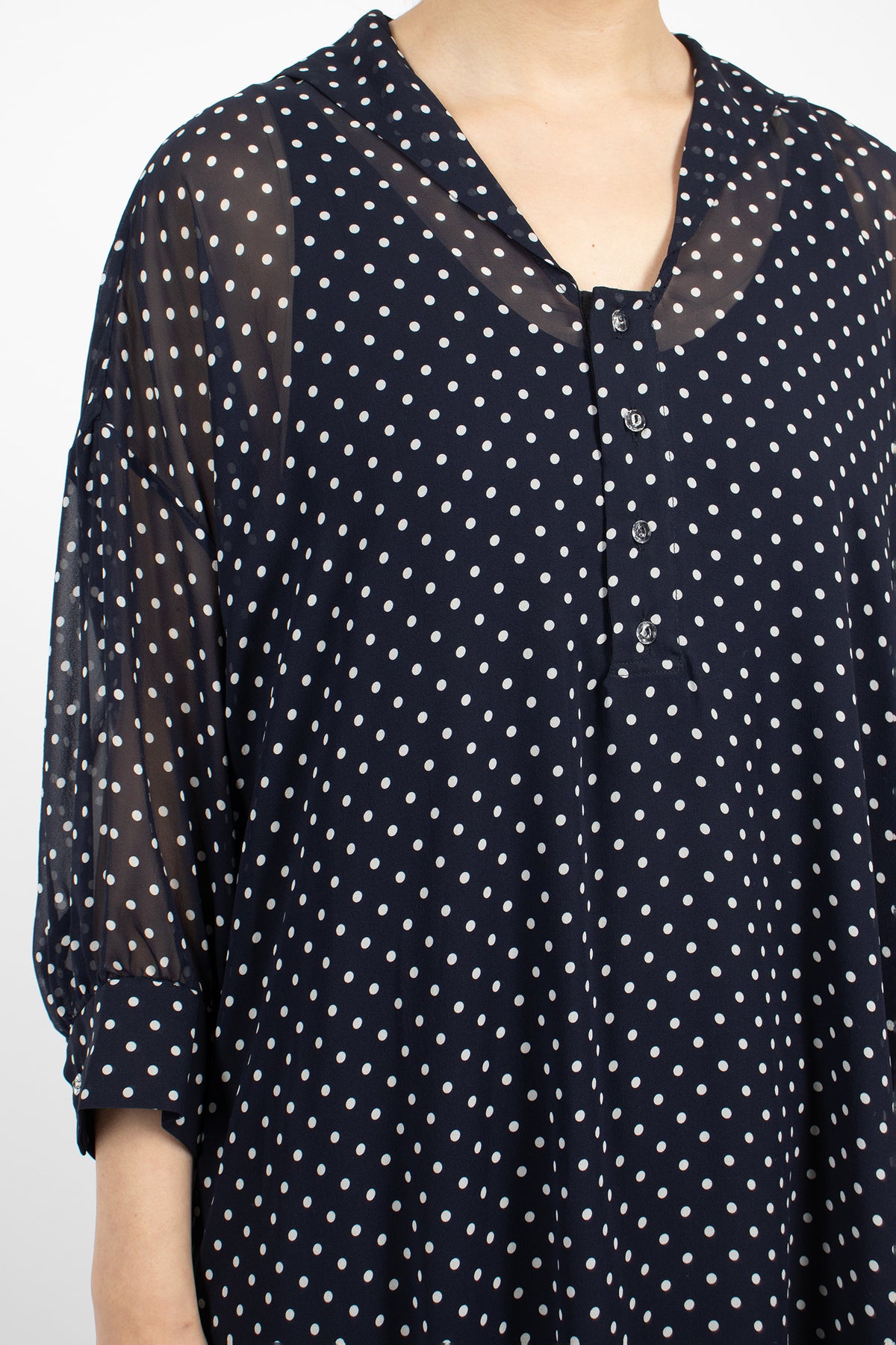 Petit Sailor Collar Dress Navy