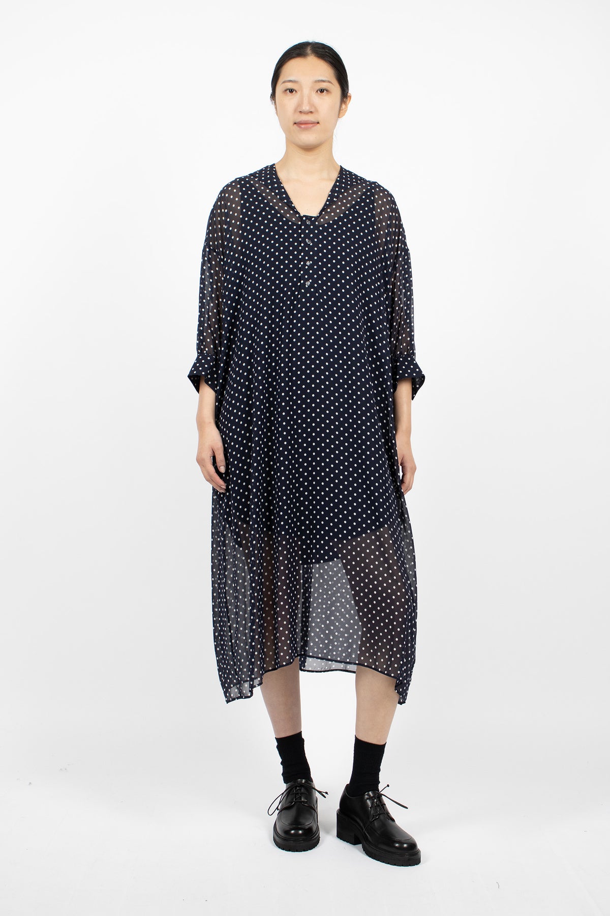 Petit Sailor Collar Dress Navy